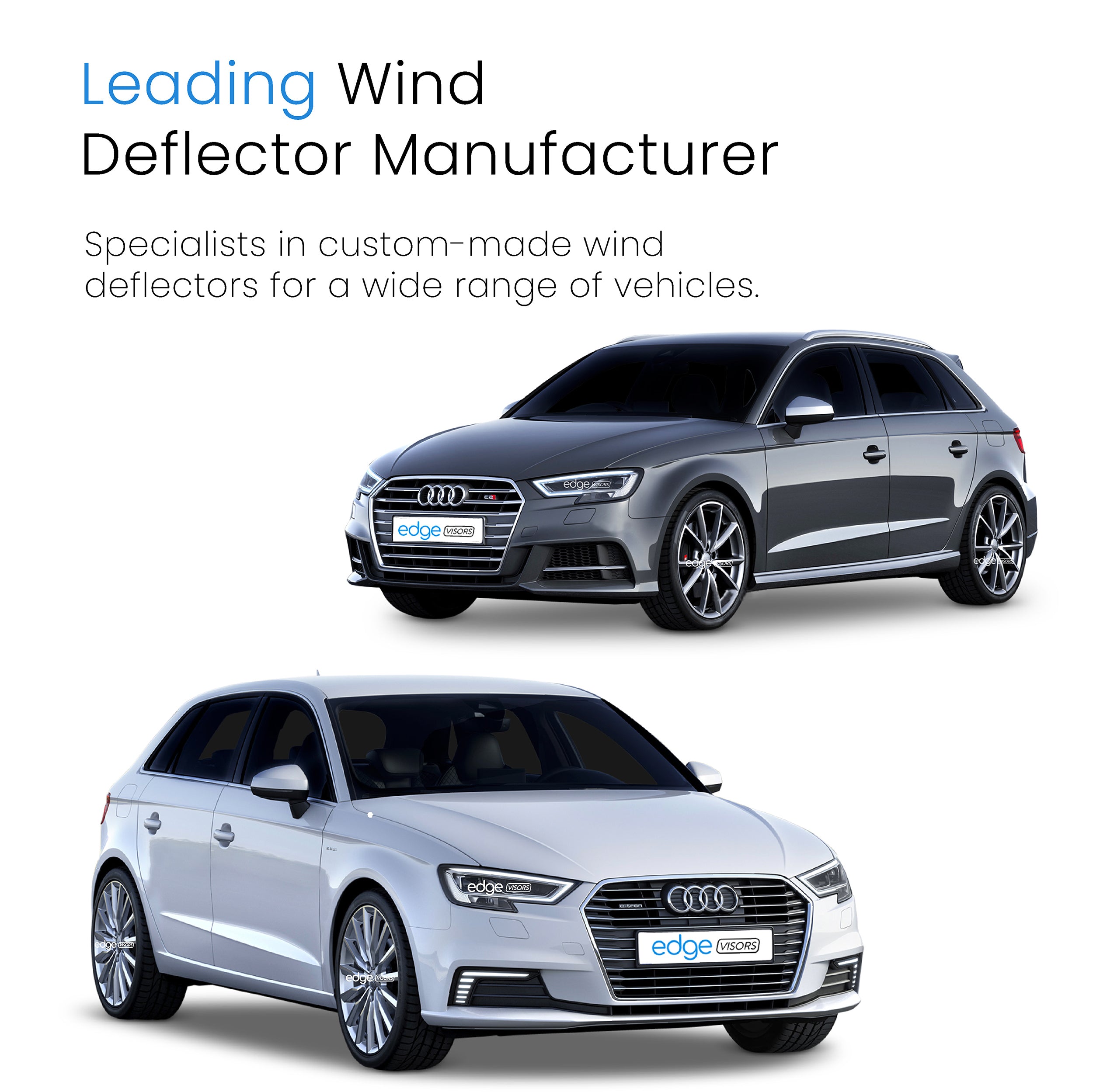 Audi A3 or S3 MK3 2013-2019 5 Door Sportback Wind Deflectors 4pc
