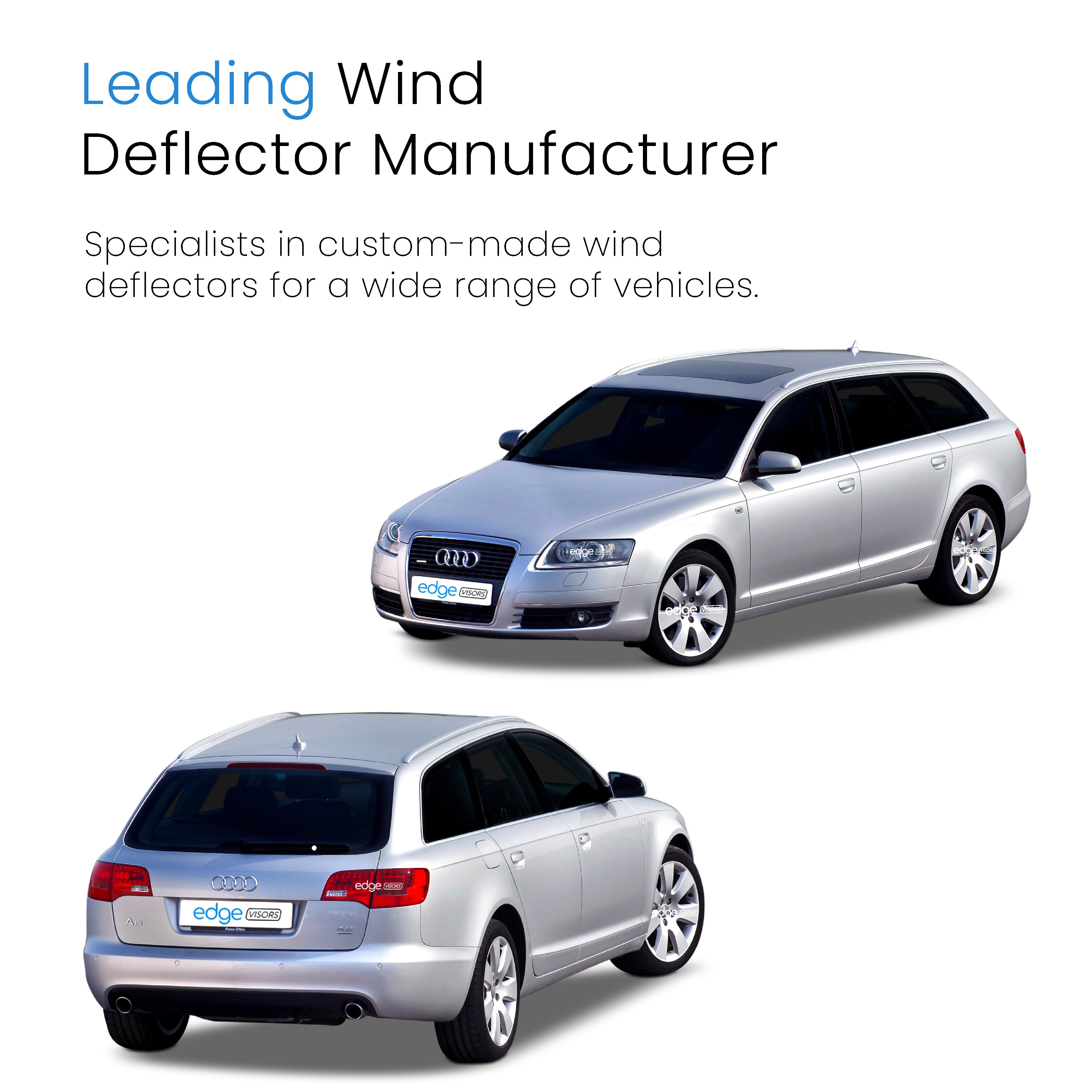 Audi A6 C6 2004-2011 5 Door Avant Estate Wind Deflectors 4pc