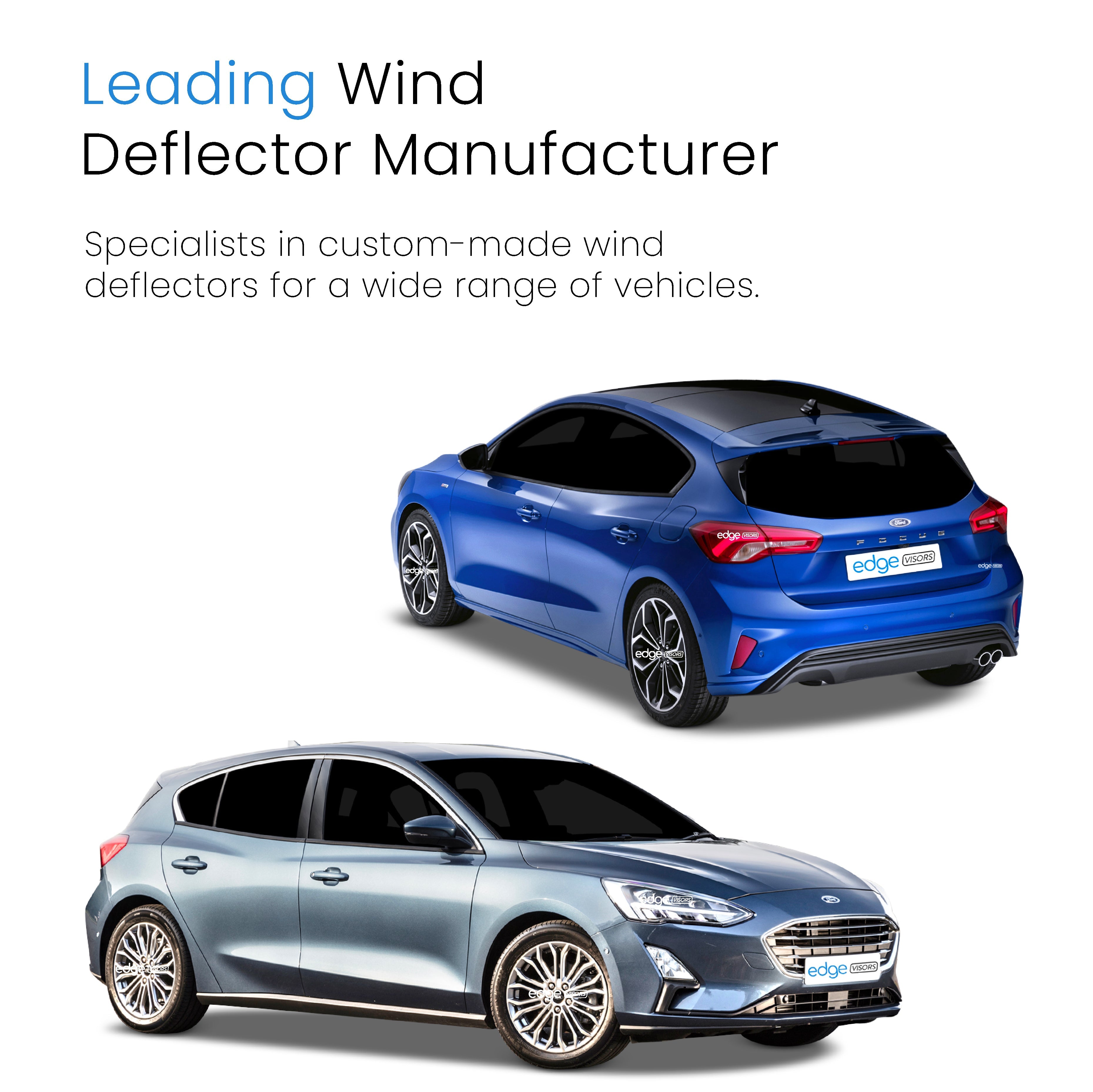 Ford Focus MK4 2018-2024 5 Door Hatchback Wind Deflectors 4pc