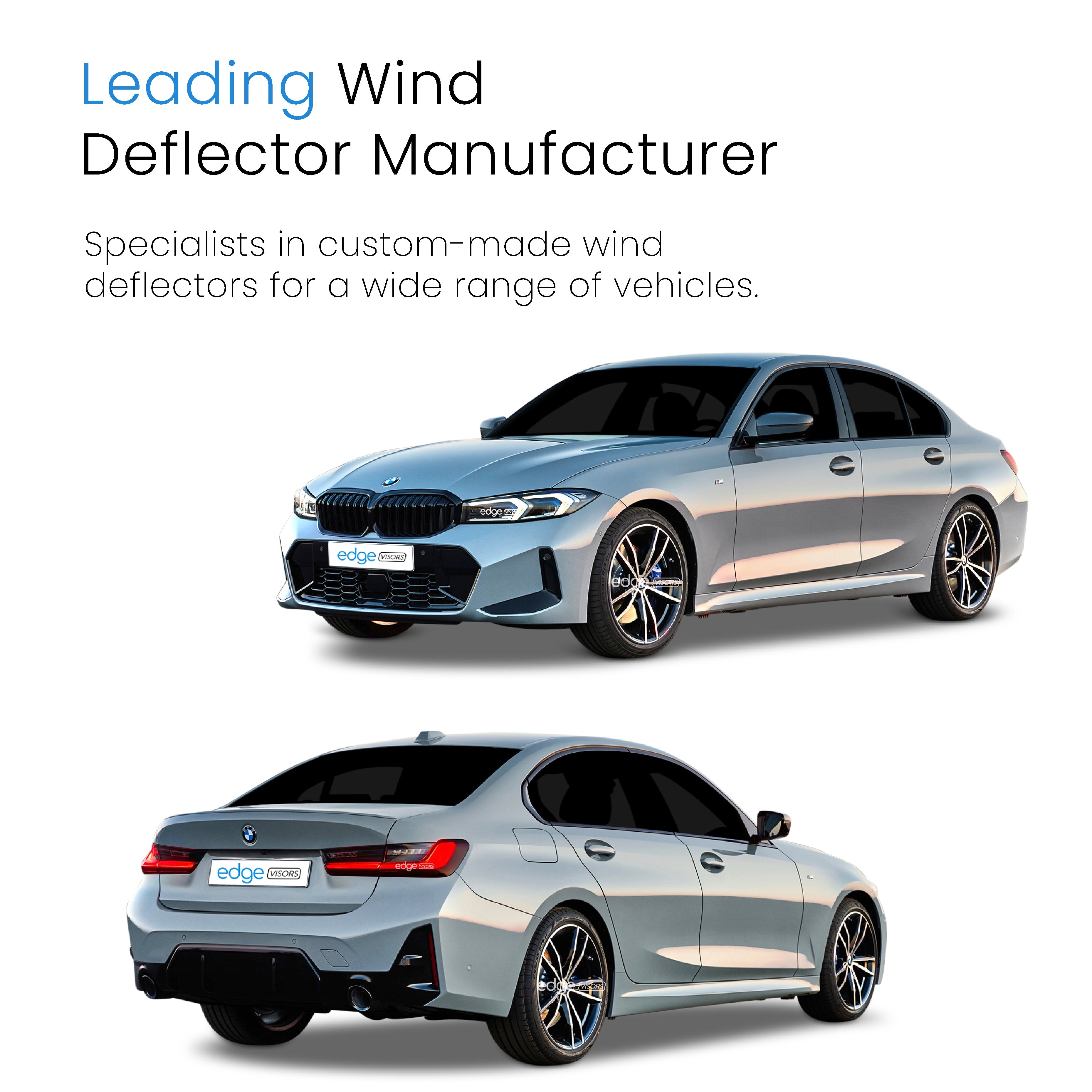 BMW 3 Series G20 2019-2025 4 Door Saloon Wind Deflectors 4pc