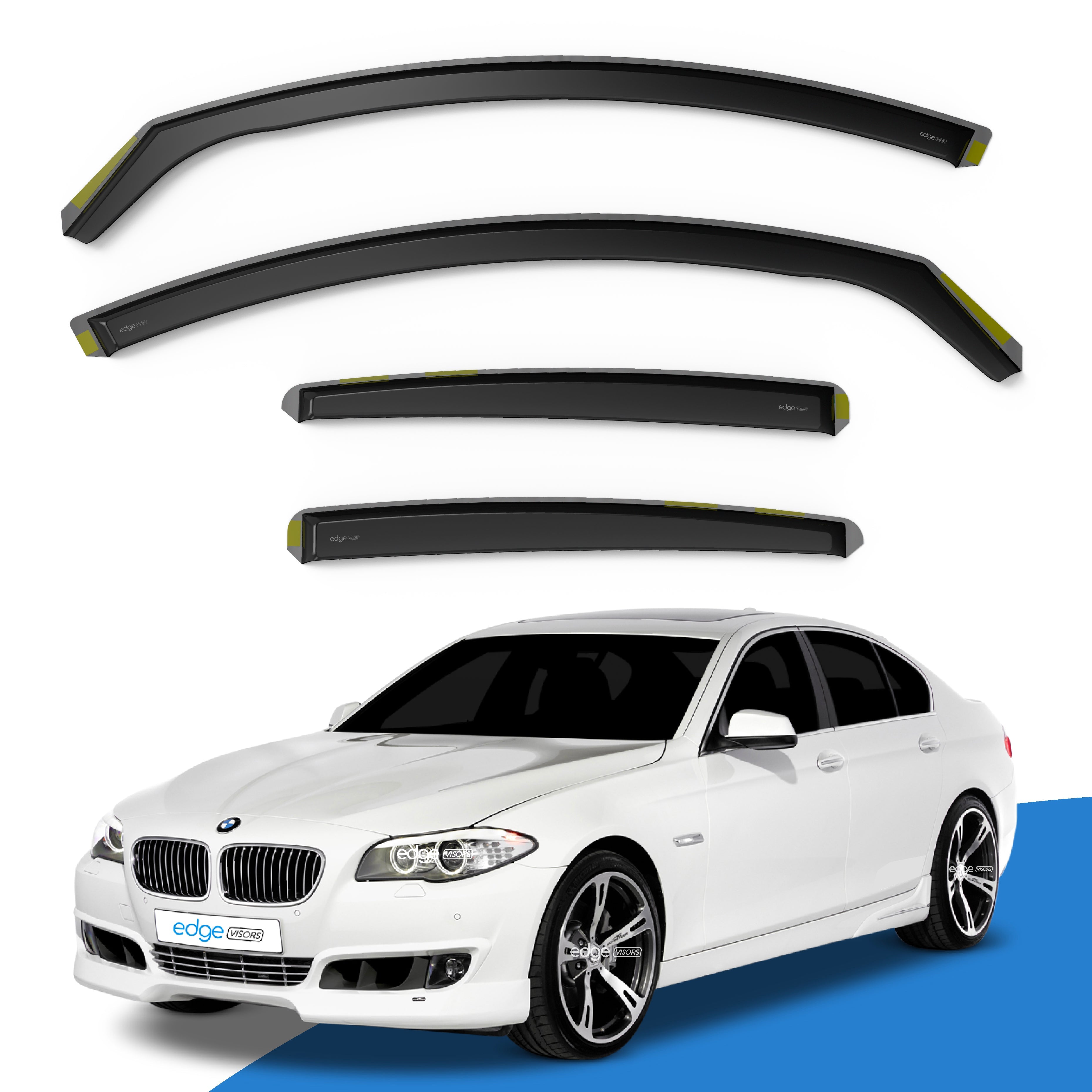 BMW 5 Series F10 2010-2017 4 Door Saloon Wind Deflectors 4pc