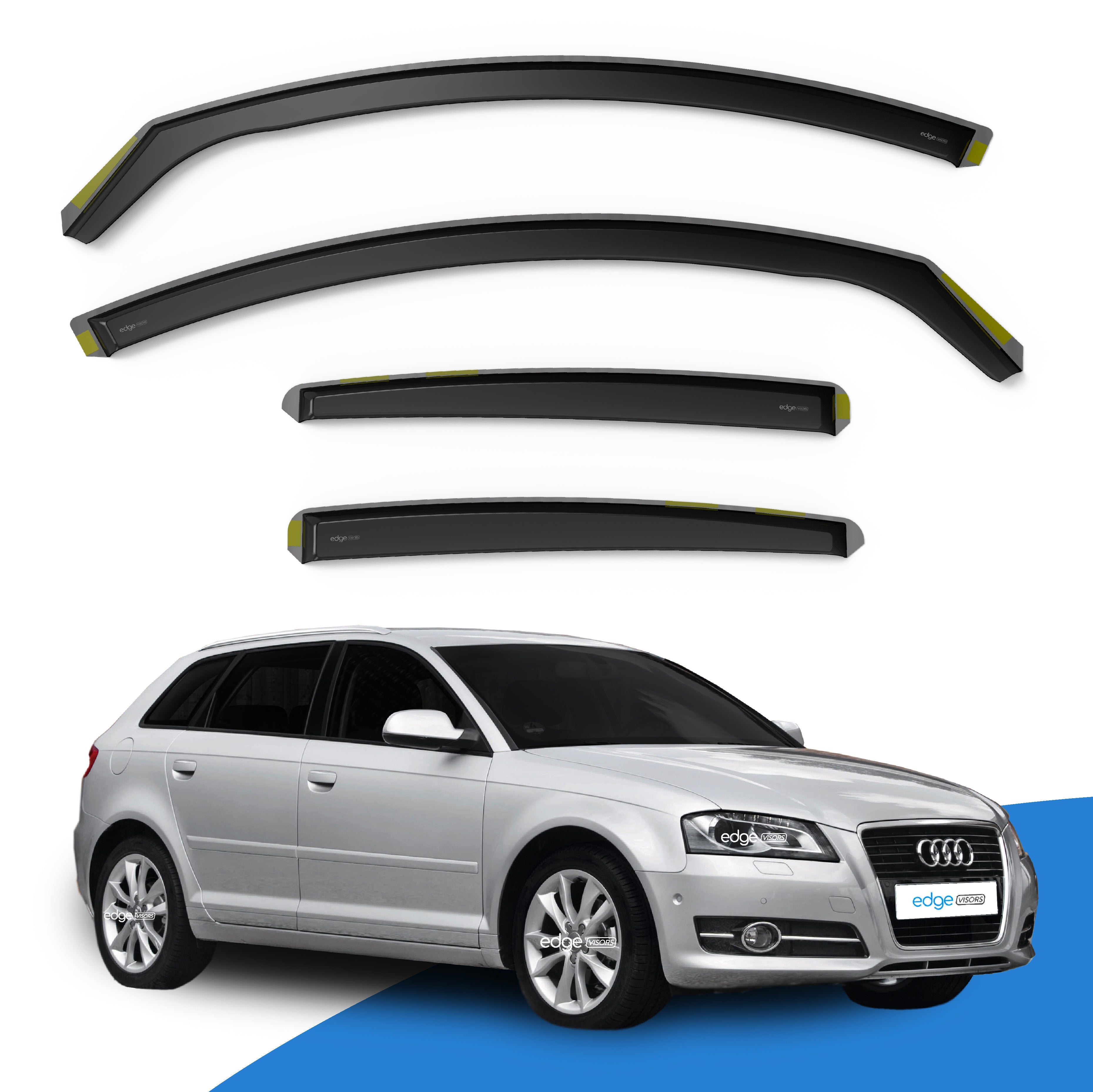 Audi A3 MK2 2003-2012 5 Door Sportback Wind Deflectors 4pc