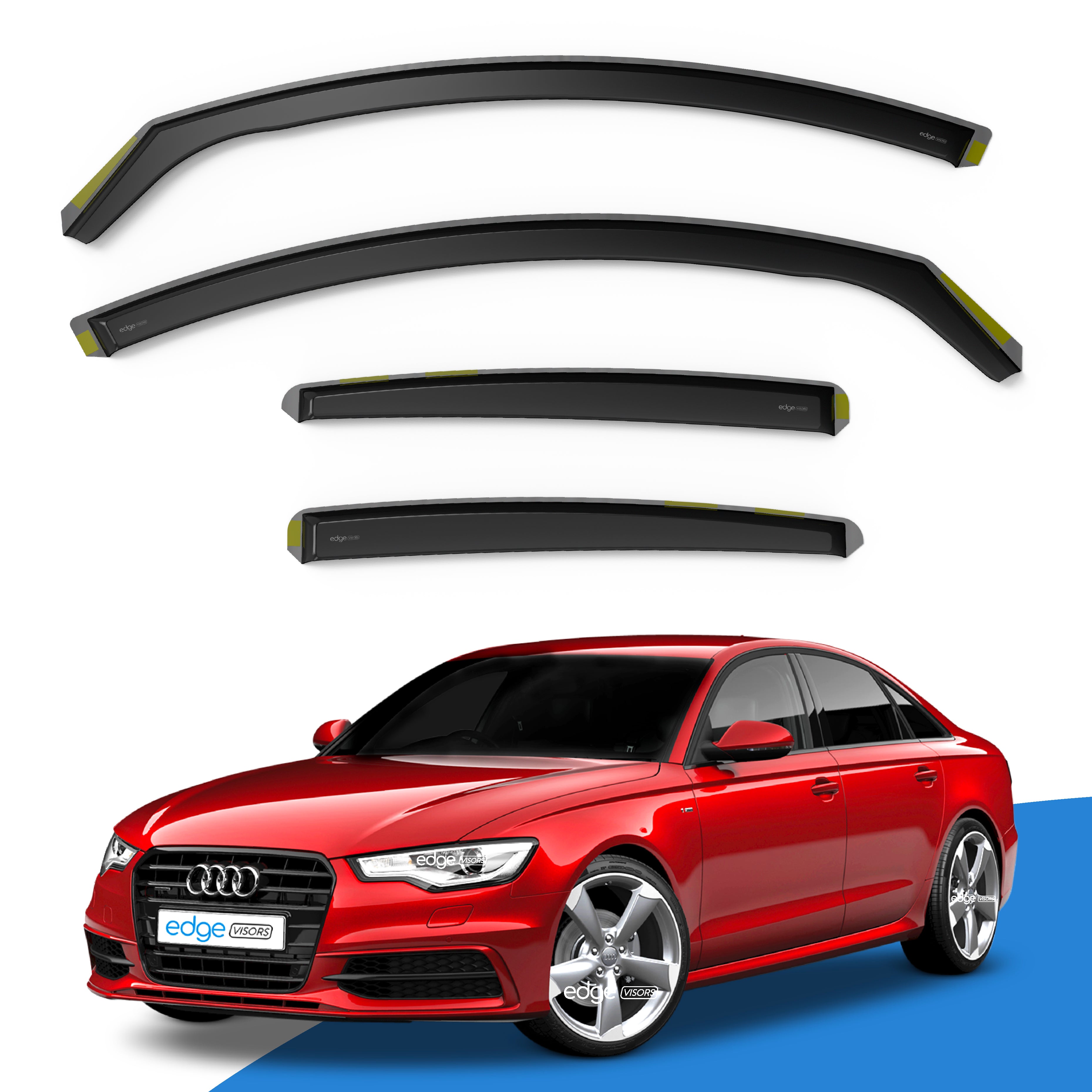 Audi A6 C7 2011-2018 4 Door Saloon Wind Deflectors 4pc