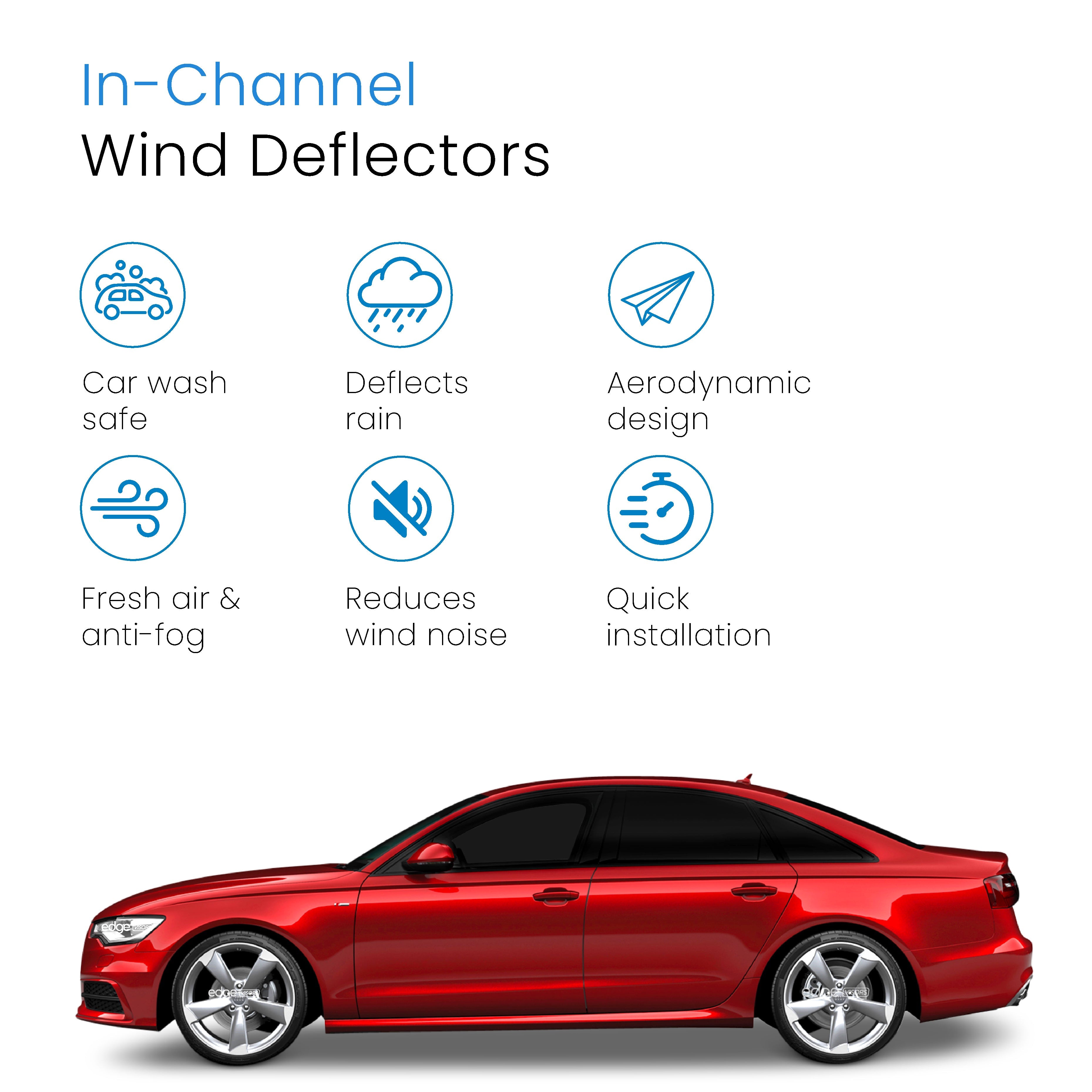 Audi A6 C7 2011-2018 4 Door Saloon Wind Deflectors 4pc