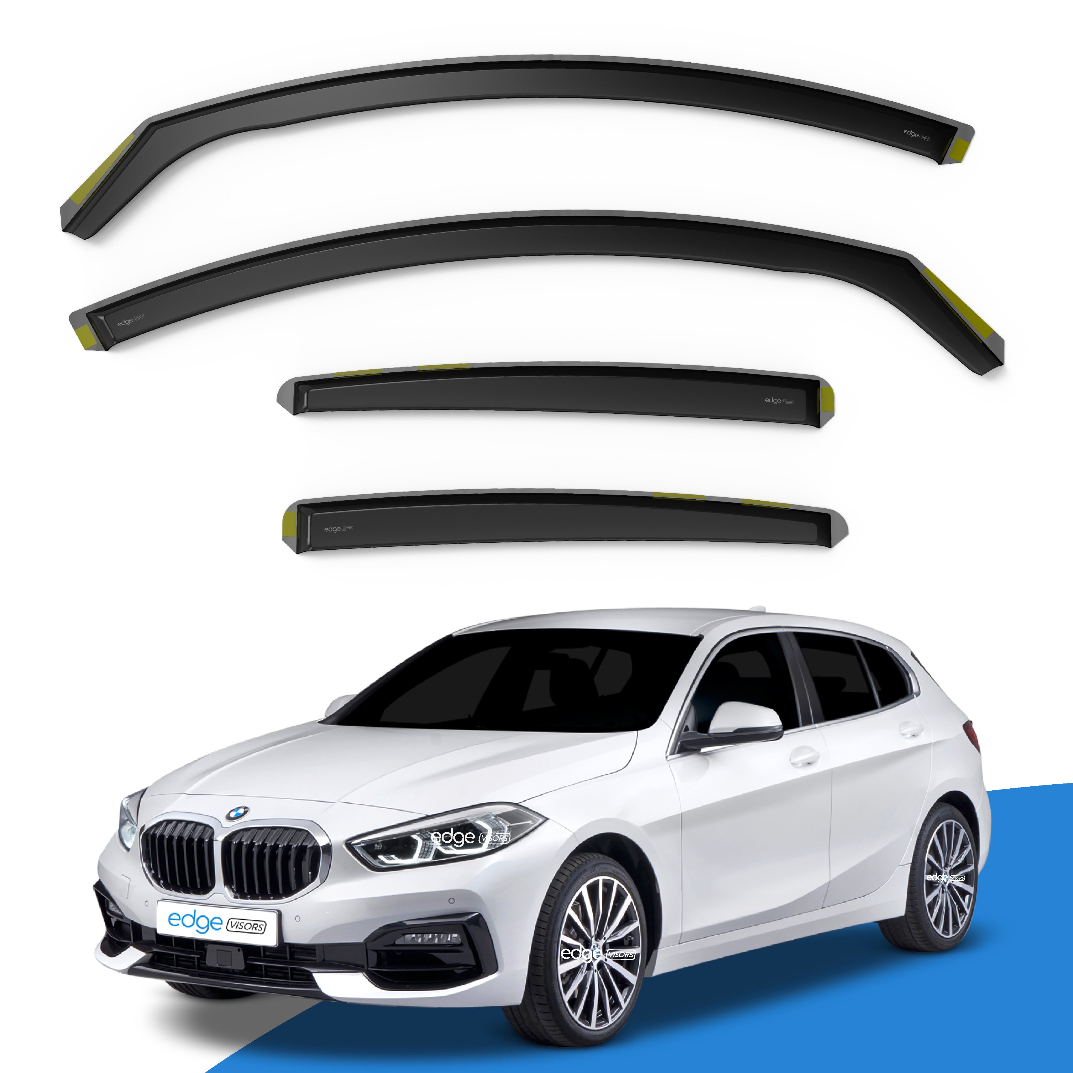 BMW 1 Series F40 2019-2024 5 Door Hatchback Wind Deflectors 4pc
