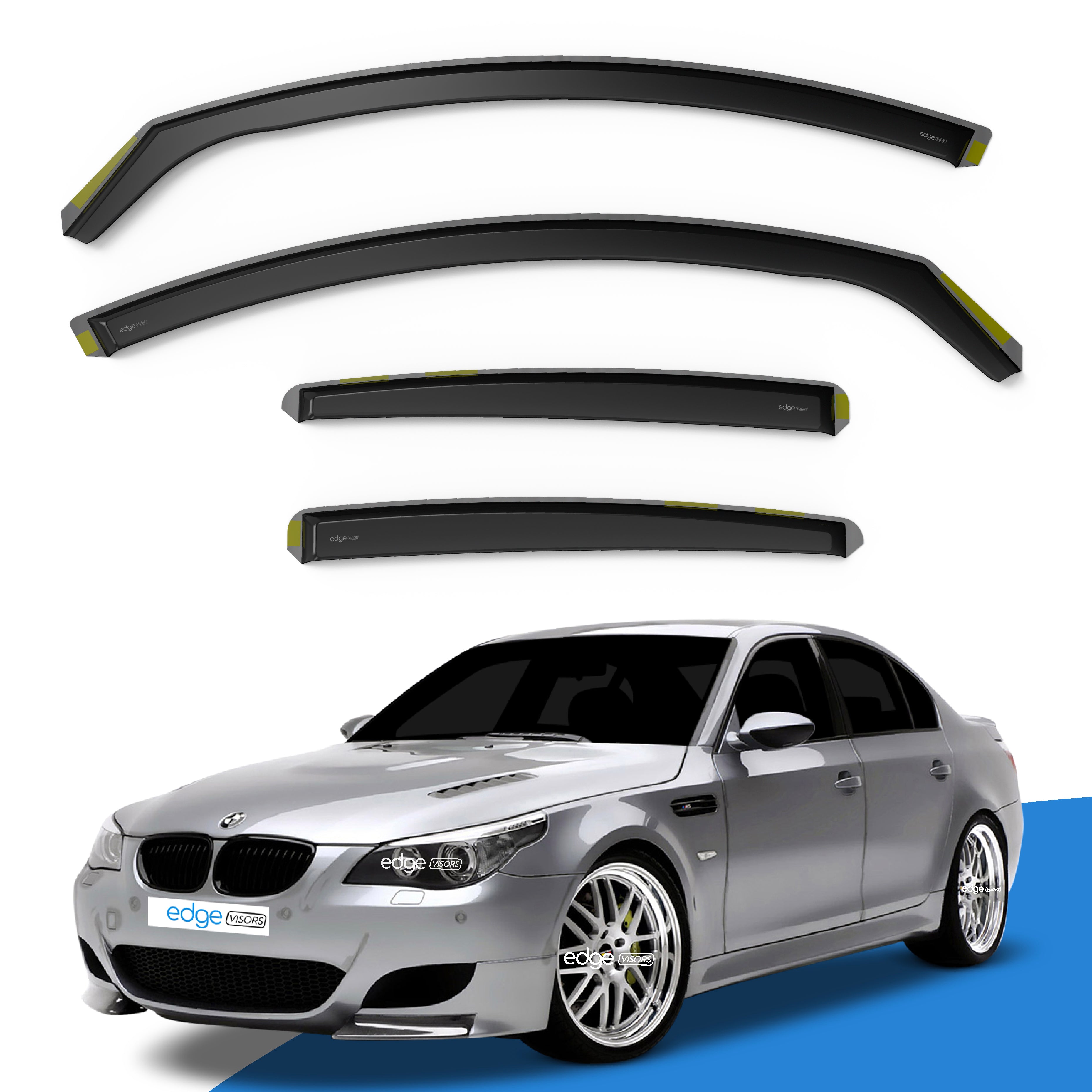 BMW 5 Series E60 2003-2010 4 Door Saloon Wind Deflectors 4pc