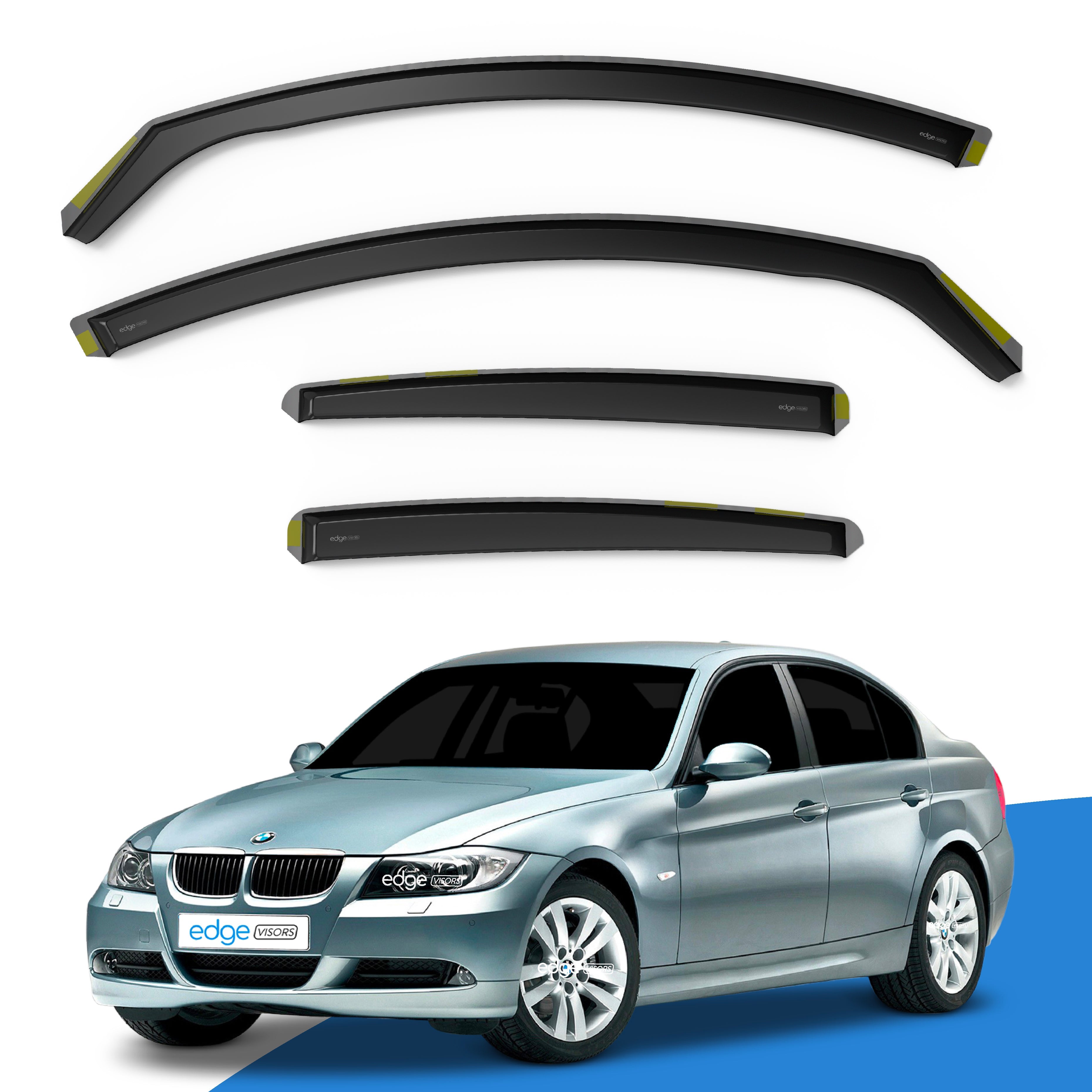 BMW 3 Series E90 2005-2012 4 Door Saloon Wind Deflectors 4pc