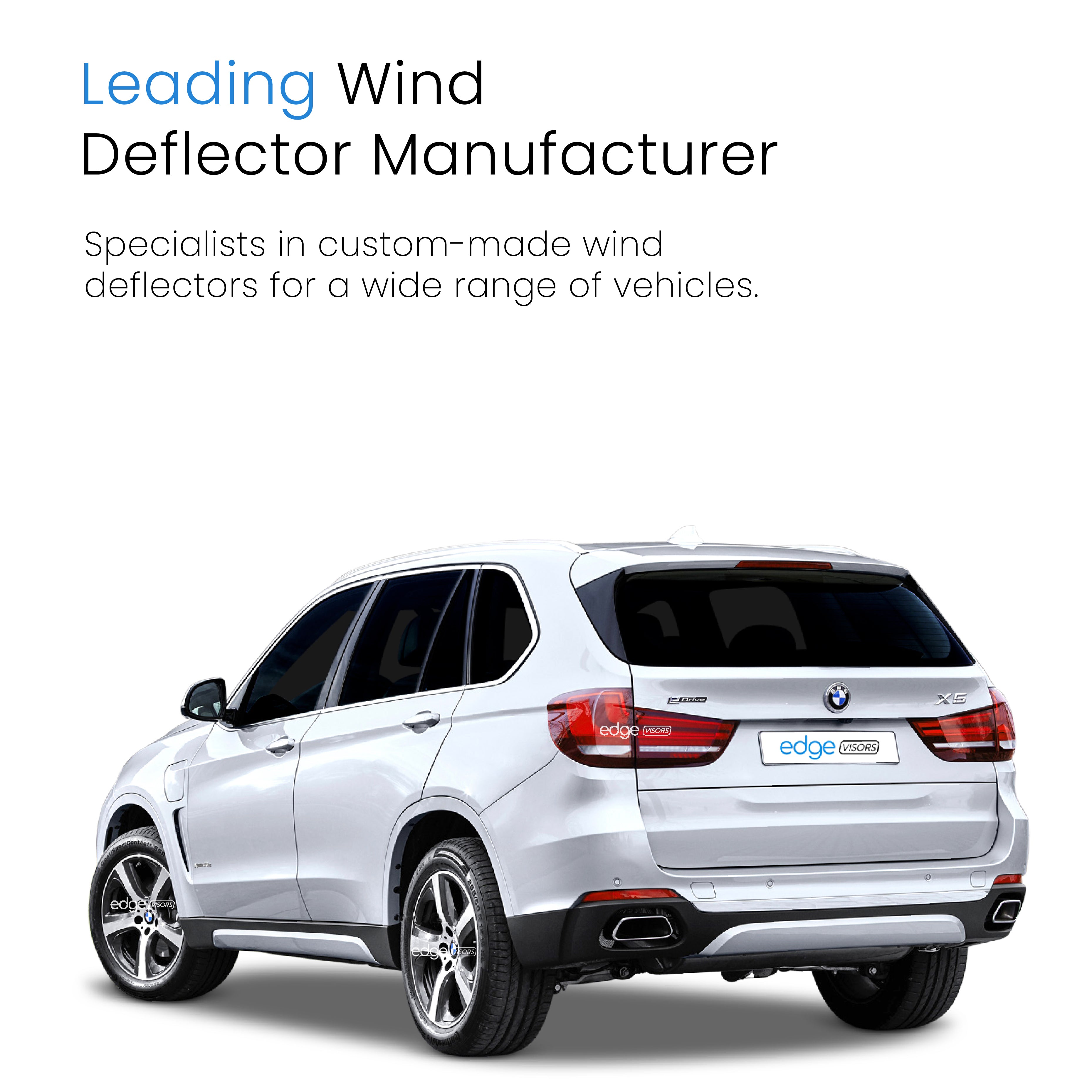 BMW X5 F15 2013-2018 5 Door SUV Wind Deflectors 4pc