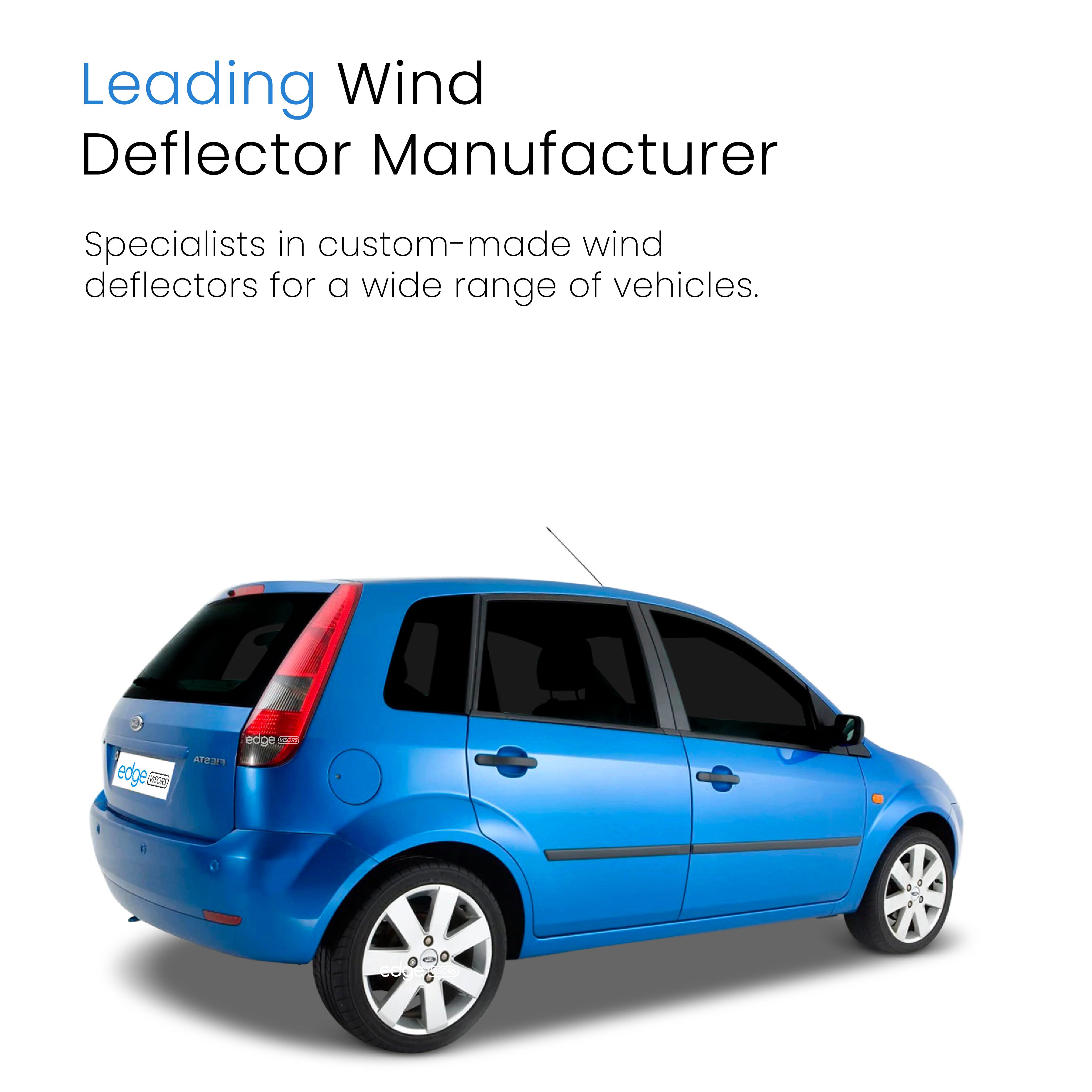 Ford Fiesta MK6 2002-2008 5 Door Hatchback Wind Deflectors 4pc