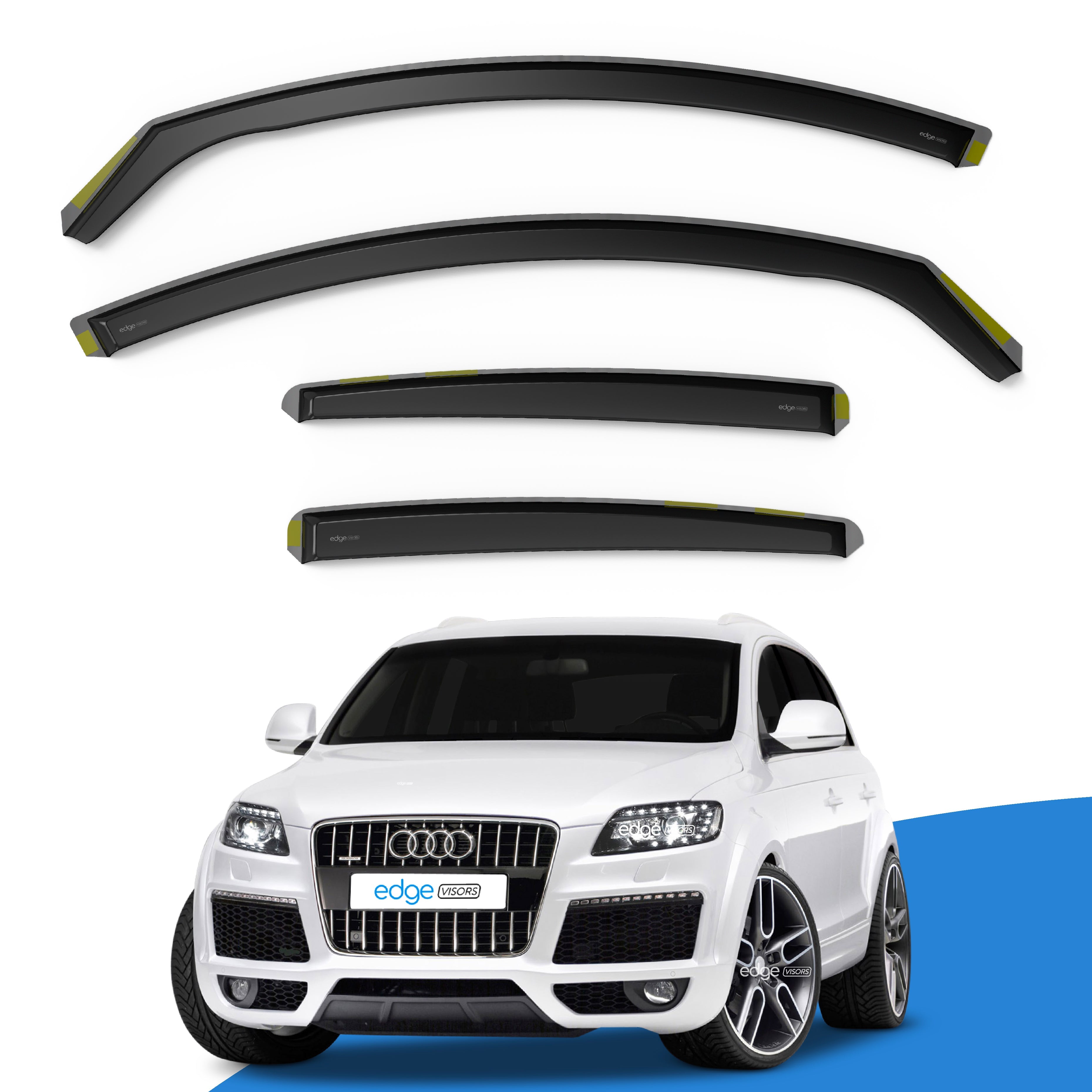 Audi Q7 MK1 4L 2005-2015 5 Door SUV Wind Deflectors 4pc