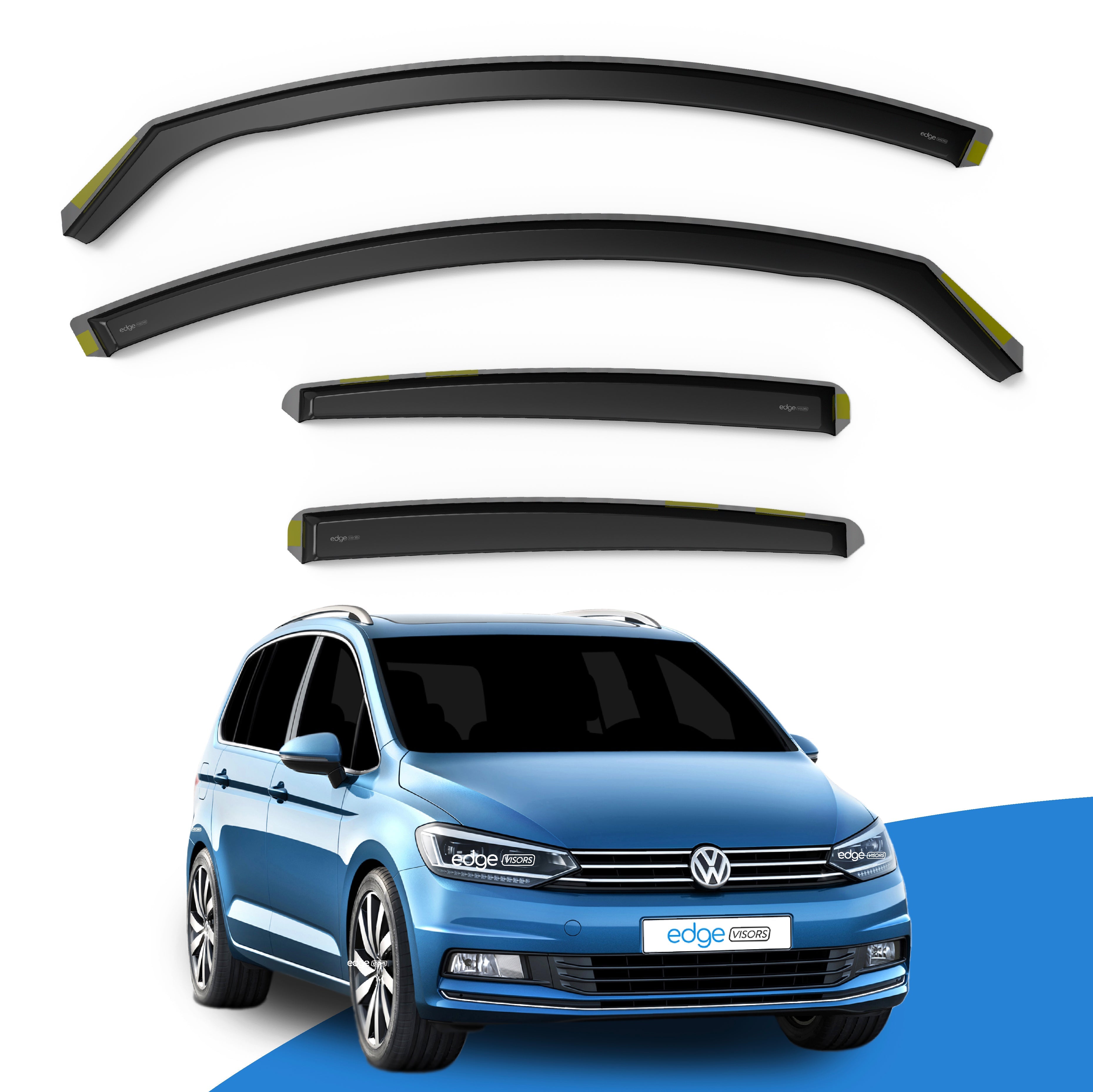 VW Touran MK3 2016-Onwards 5 Door MPV Wind Deflectors 4pc