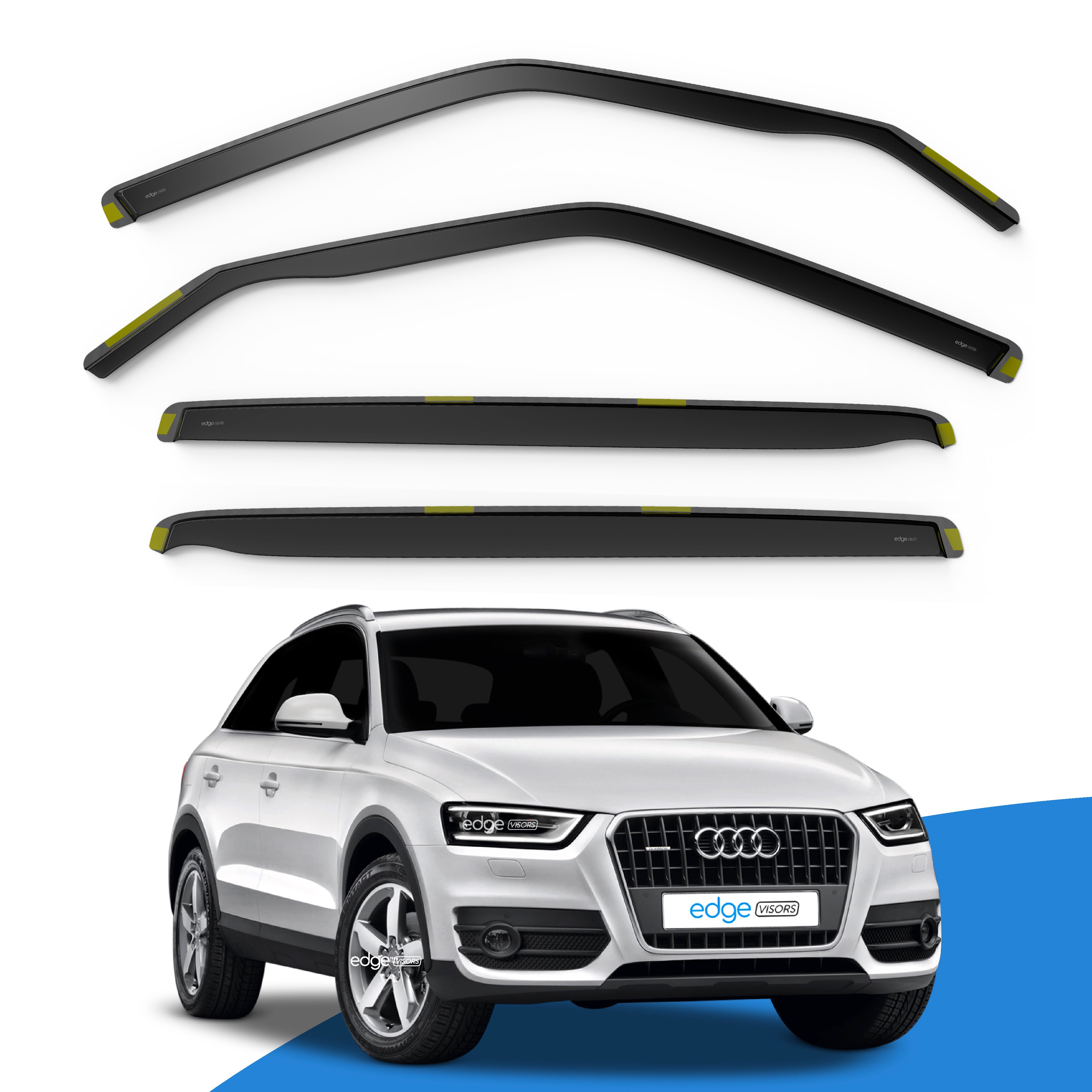 Audi Q3 MK1 2011-2018 5 Door SUV Wind Deflectors 4pc