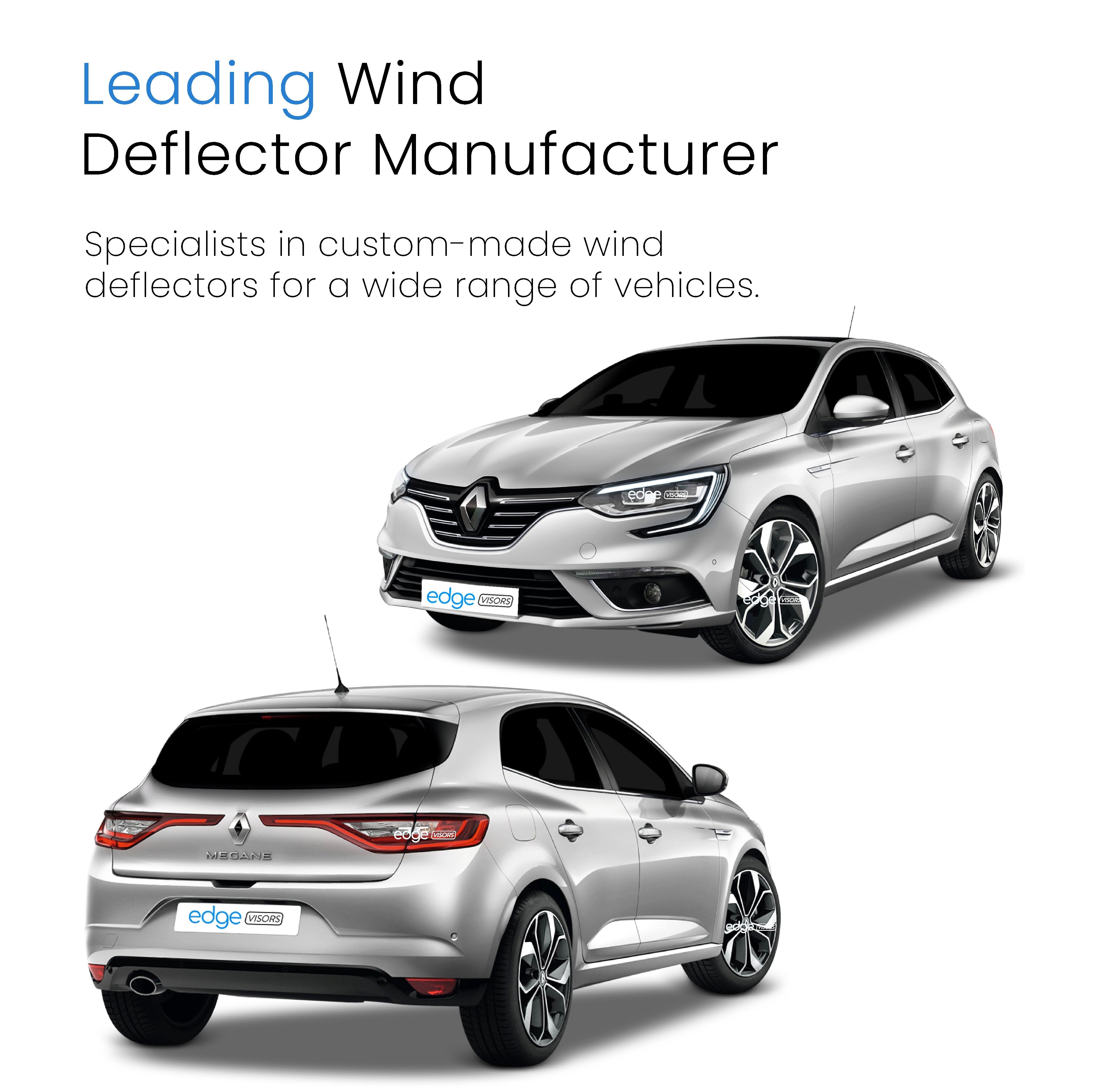 Renault Megane MK4 2016-2023 5 Door Hatchback Wind Deflectors 4pc