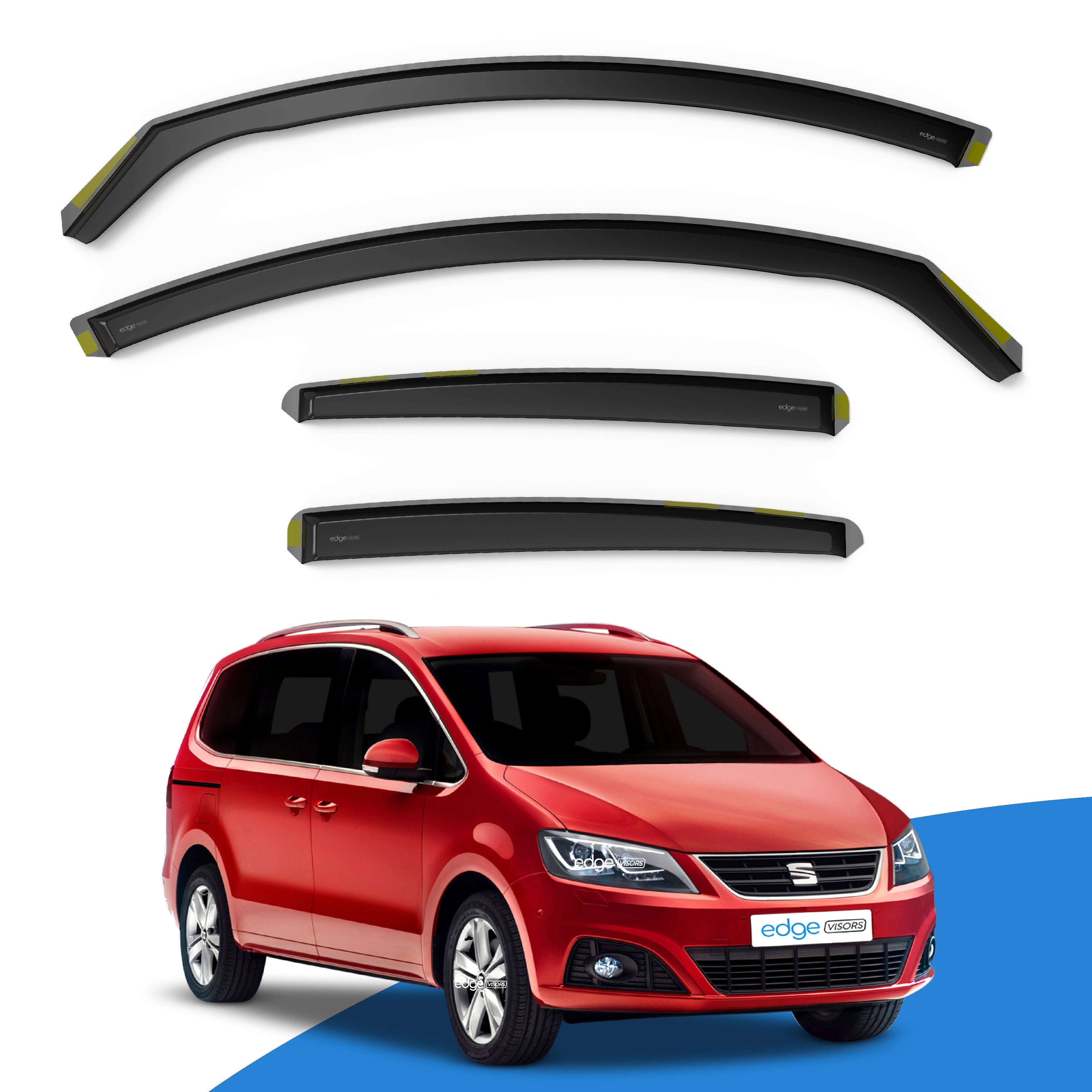 Seat Alhambra MK2 2010-2022 5 Door MPV Wind Deflectors 4pc