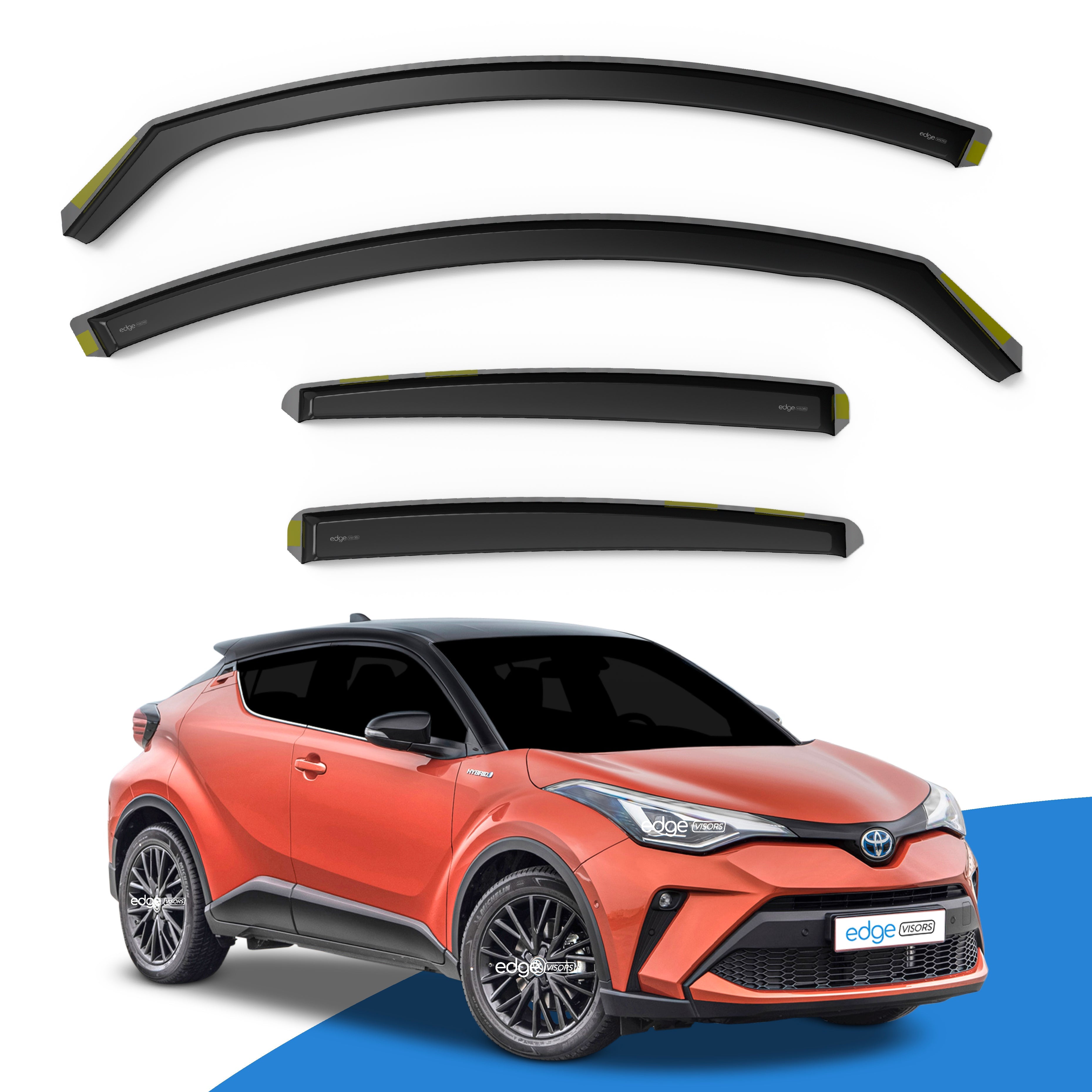 Toyota C-HR MK1 2016-2023 5 Door SUV Wind Deflectors 4pc