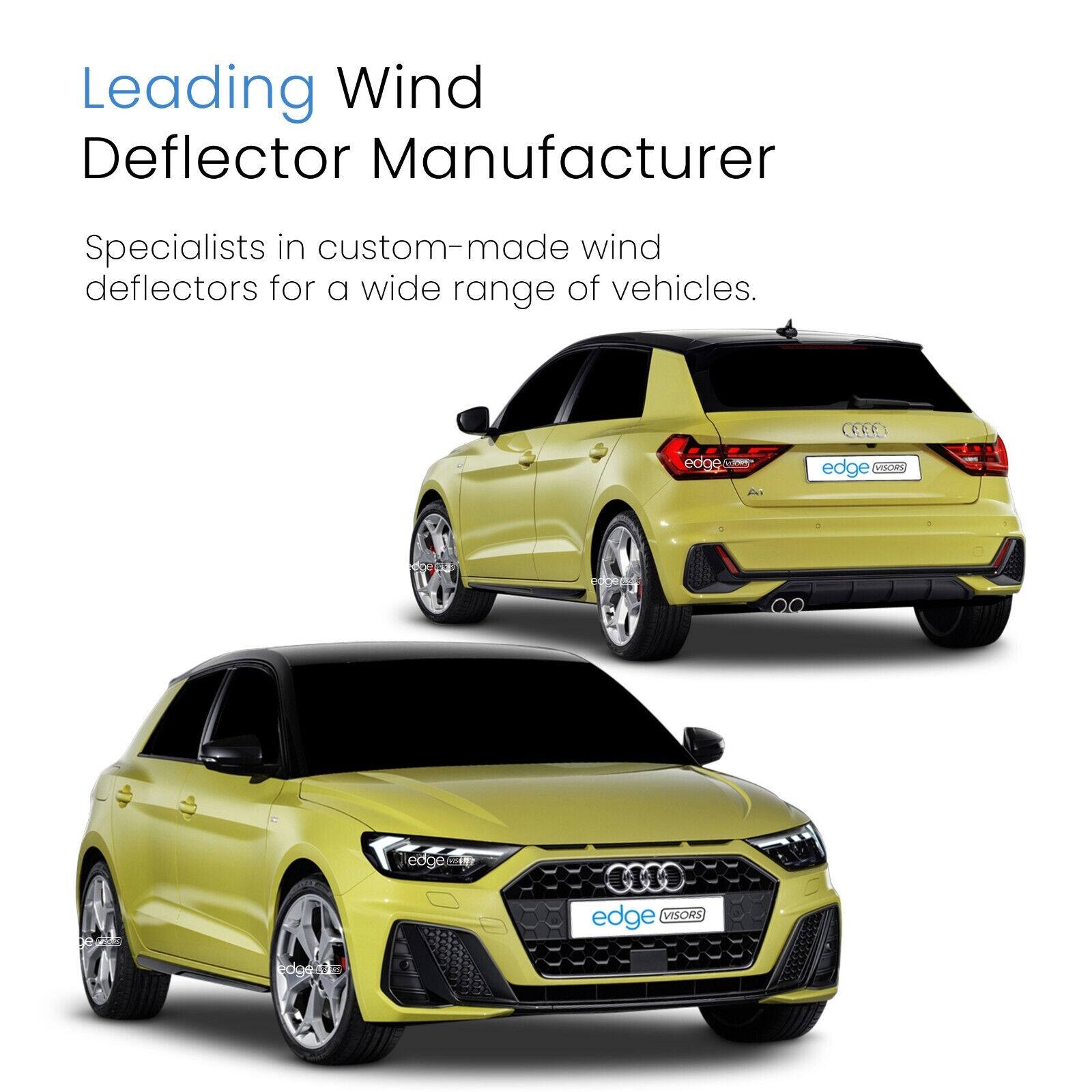 Audi A1 MK2 2018-Onwards 5 Door Hatchback Wind Deflectors 4pc