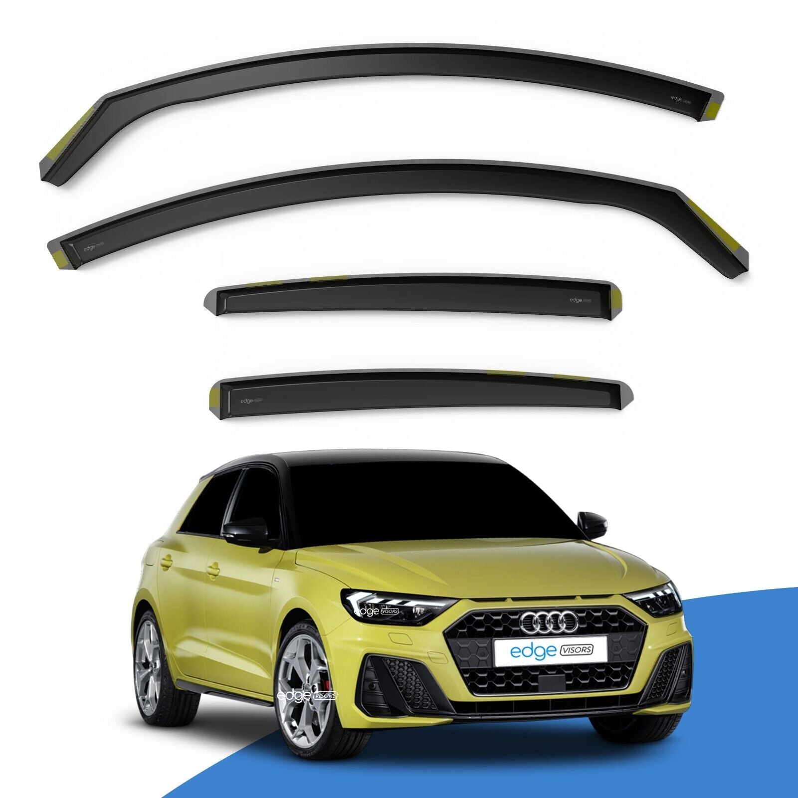 Audi A1 MK2 2018-Onwards 5 Door Hatchback Wind Deflectors 4pc
