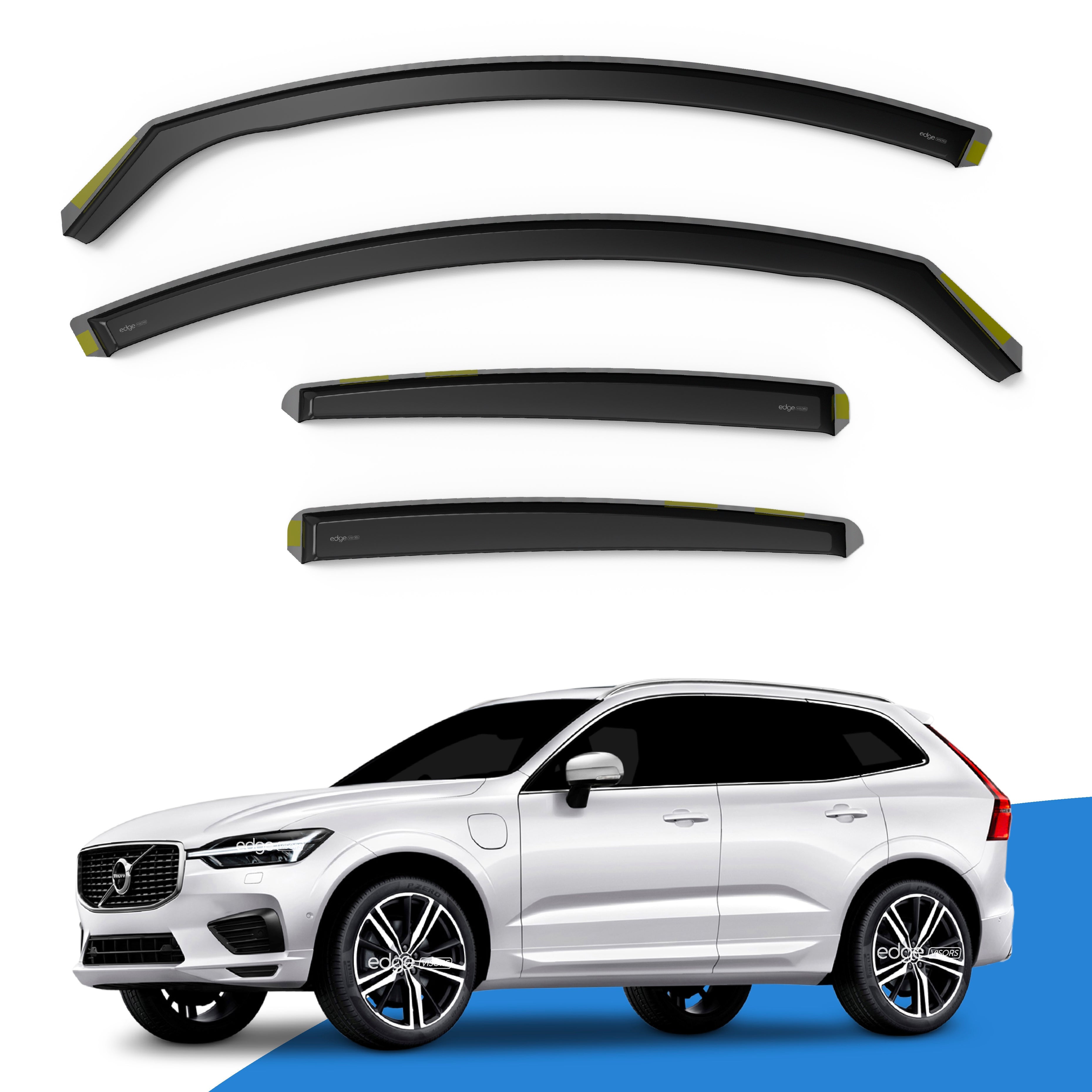 Volvo XC60 MK2 2017-Onwards 5 Door SUV Wind Deflectors 4pc
