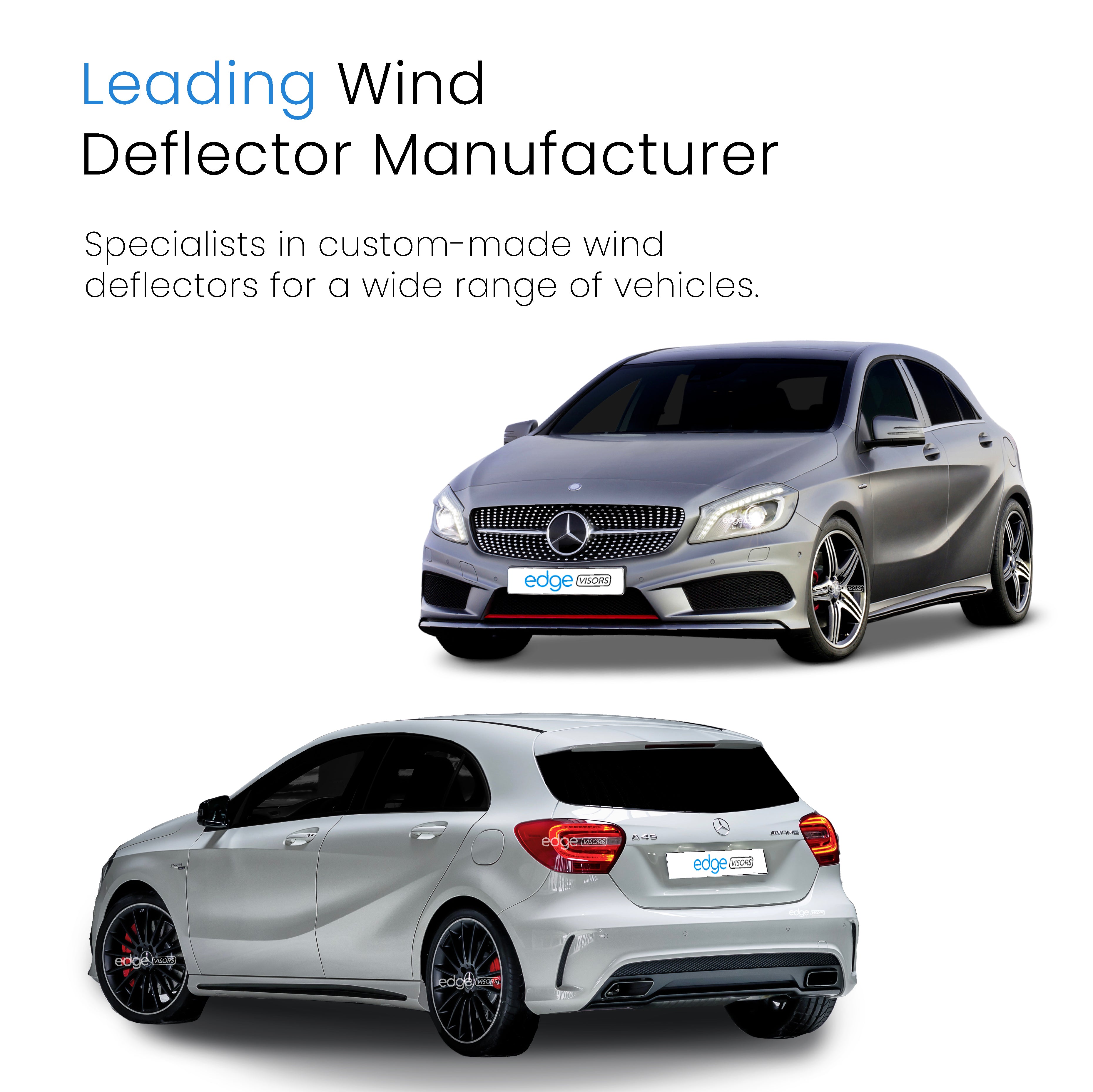 Mercedes A-Class W176 2012-2018 5 Door Hatchback Wind Deflectors 4pc