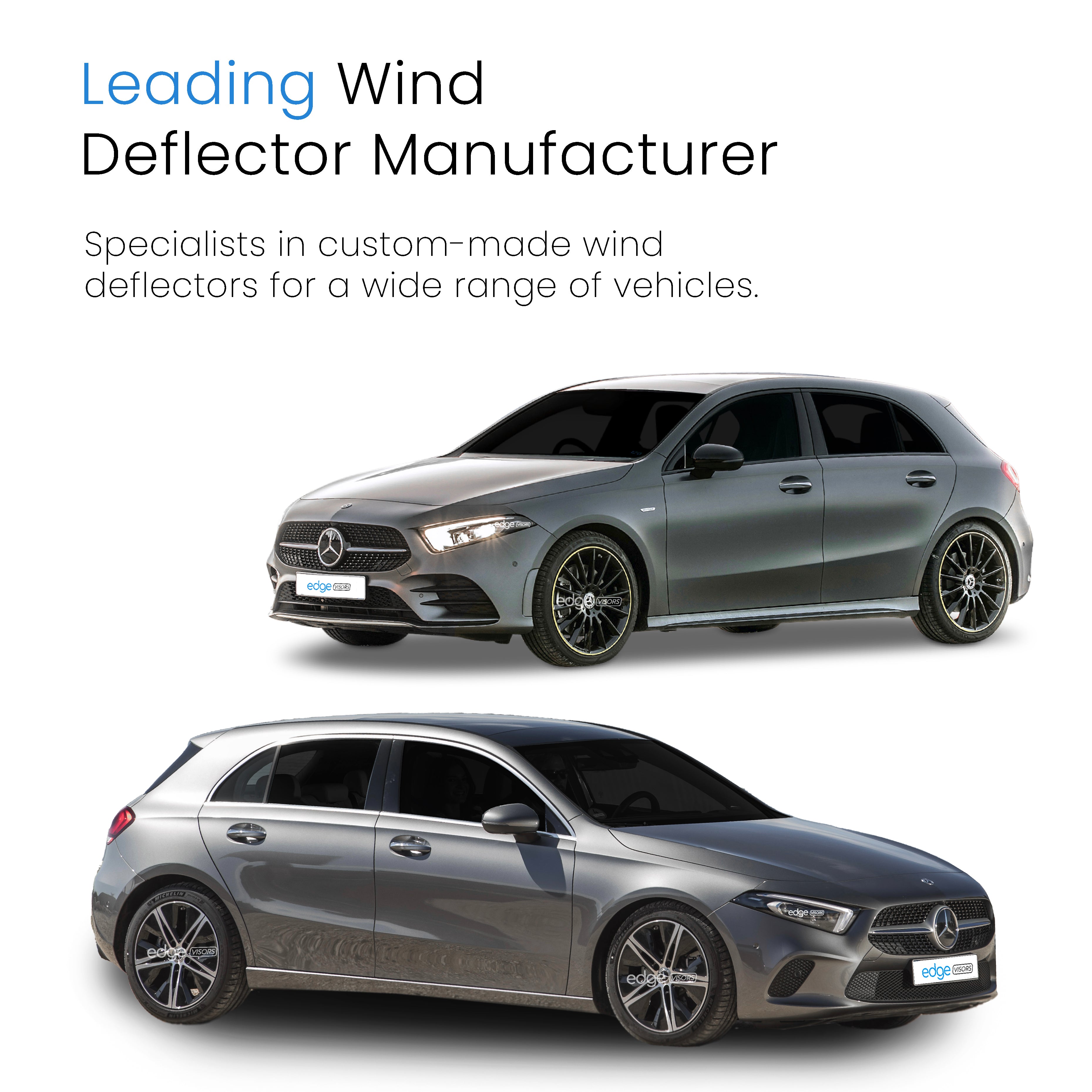 Mercedes A-Class W177 AMG 2018-onwards 5 Door Hatchback Wind Deflectors 4pc