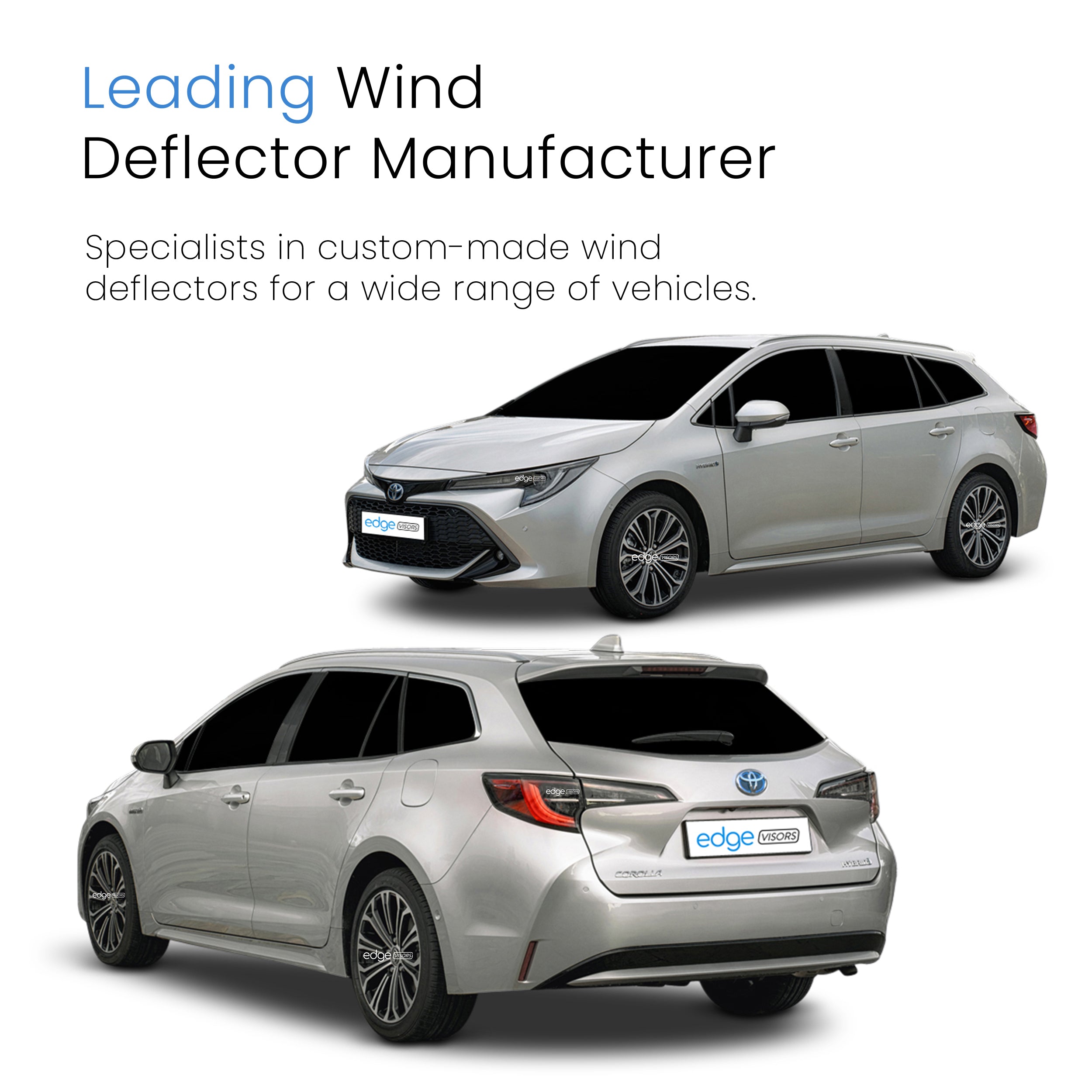 Toyota Corolla MK12 2018-Onwards 5 Door Estate Wind Deflectors 4pc