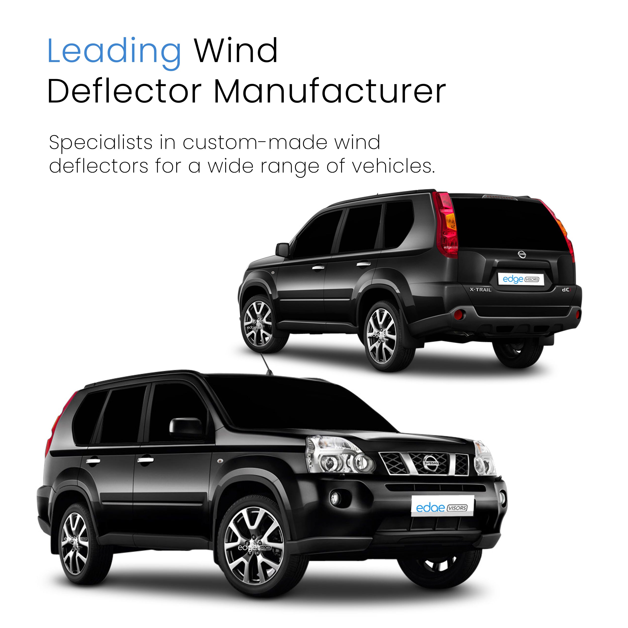 Nissan X-Trail MK2 T31 2007-2013 5 Door SUV Wind Deflectors 4pc