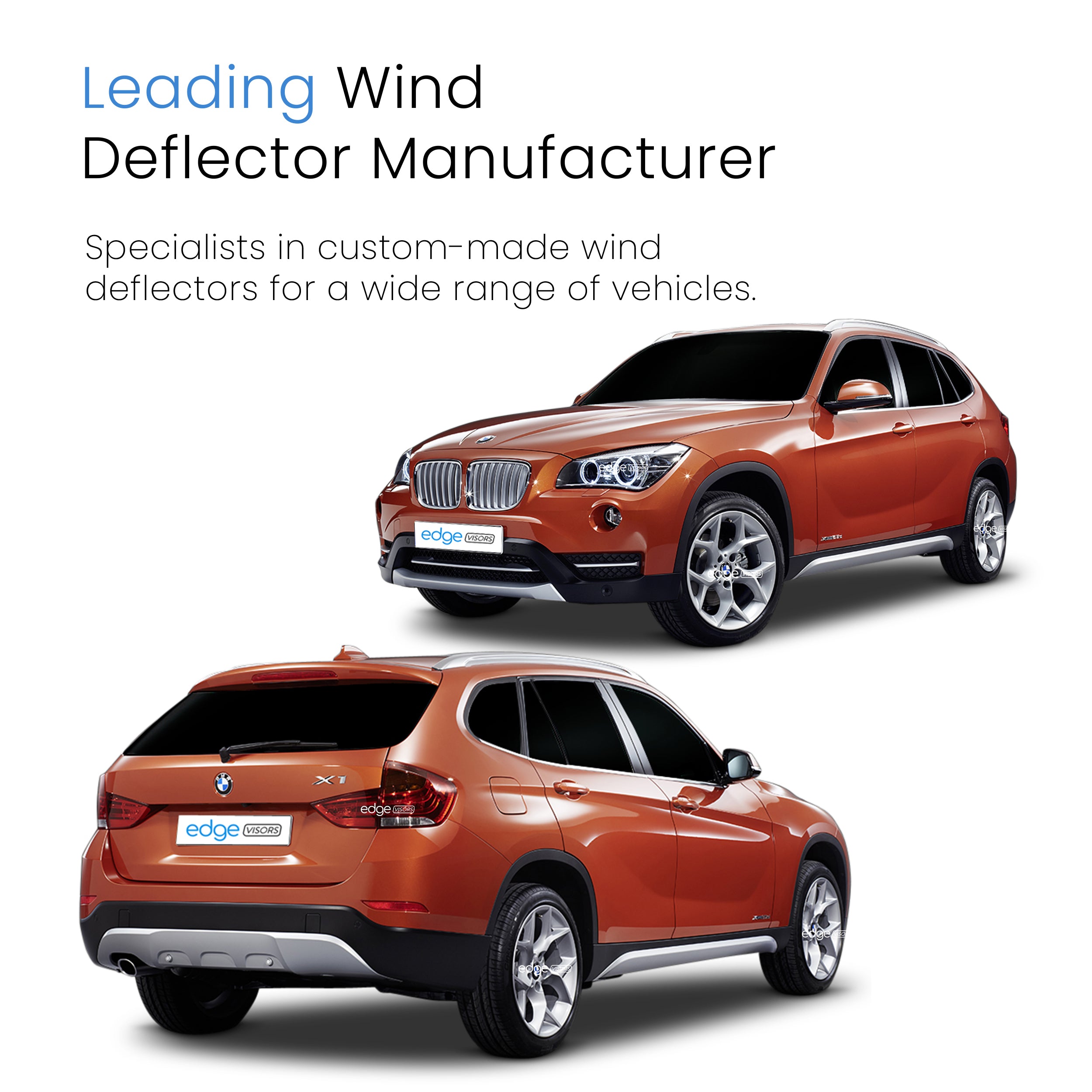 BMW X1 F48 2015-2022 5 Door SUV Wind Deflectors 4pc