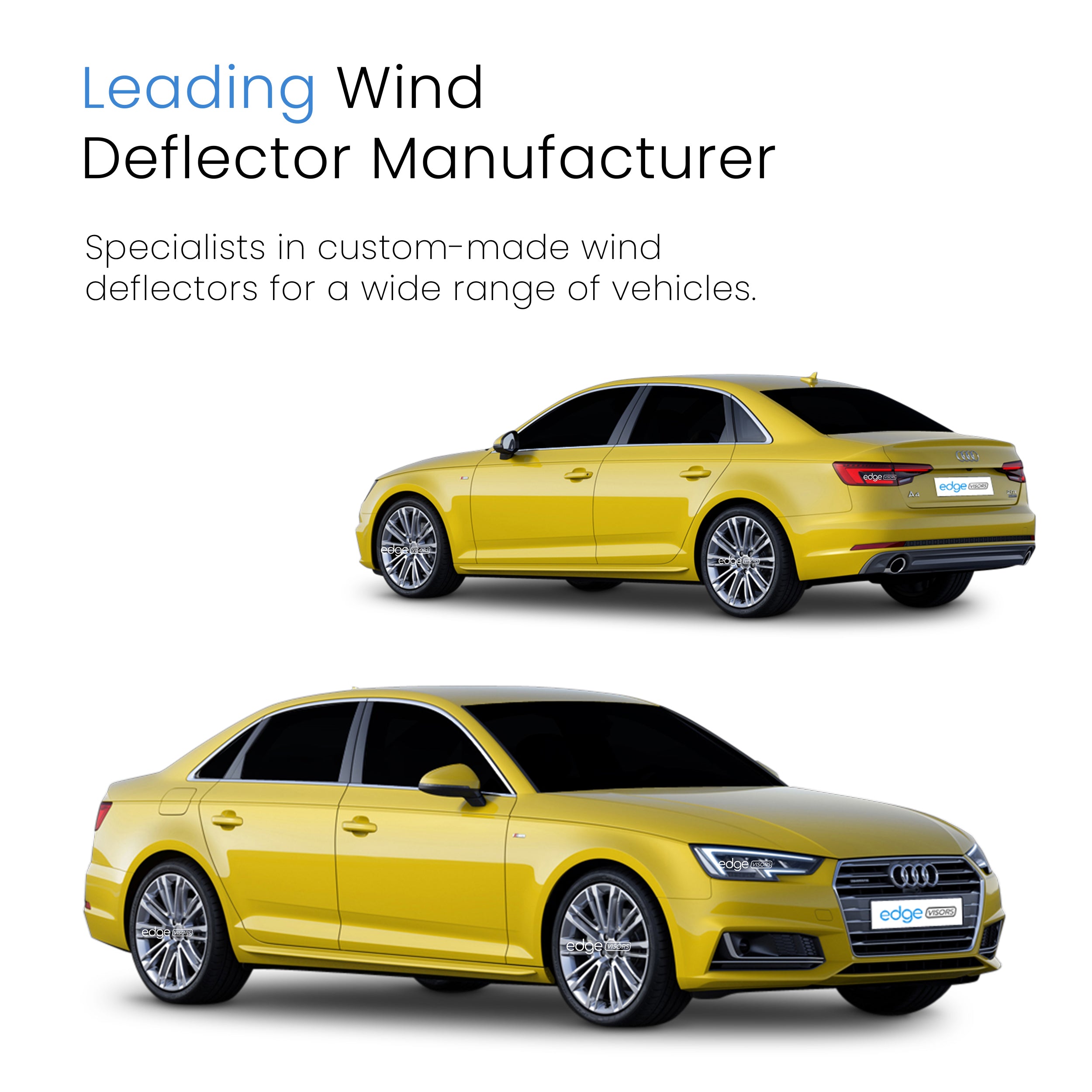 Audi A4 B9 2015-onwards 4 Door Saloon Wind Deflectors 4pc