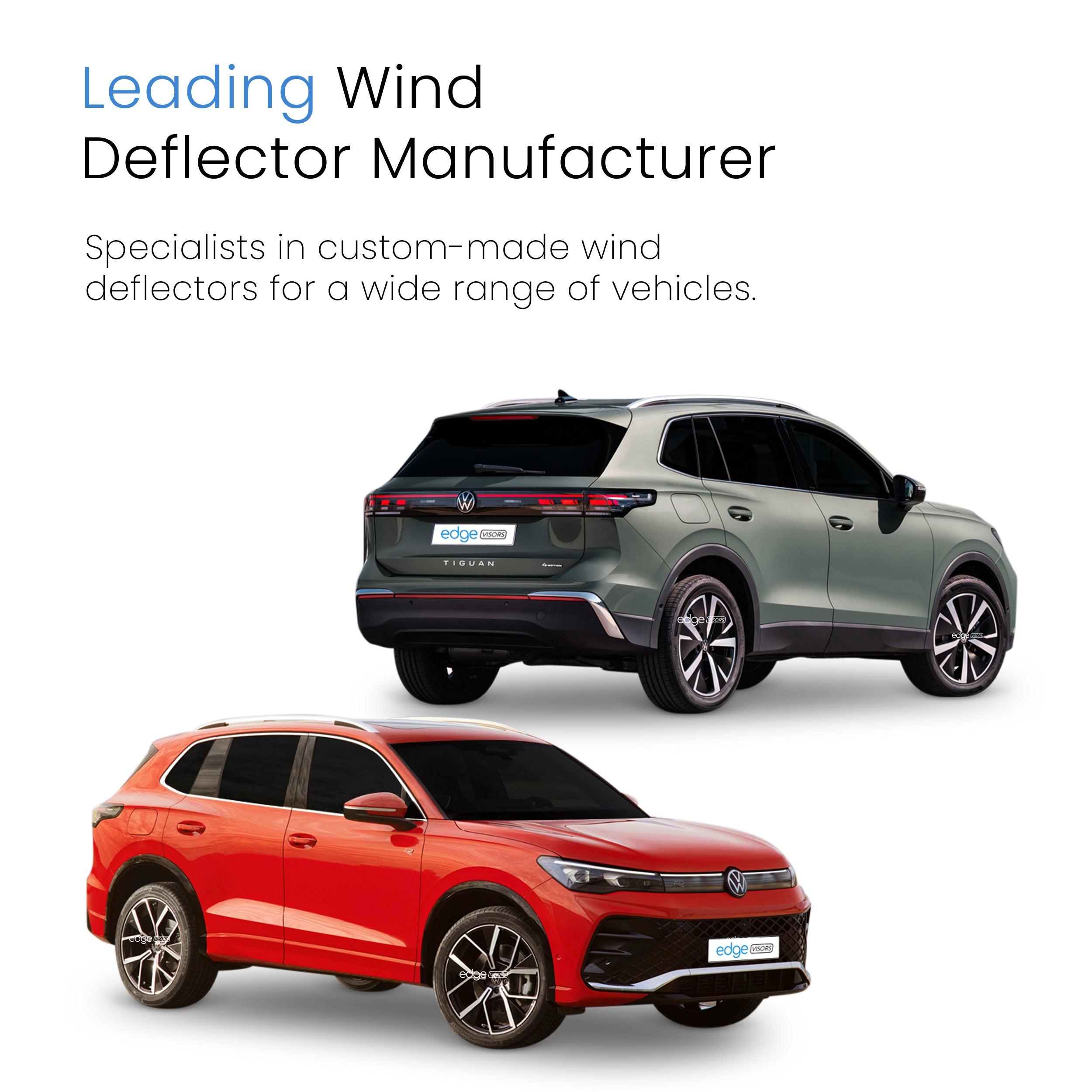 VW Tiguan MK3 2024-Onwards 5 Door SUV Wind Deflectors 4pc