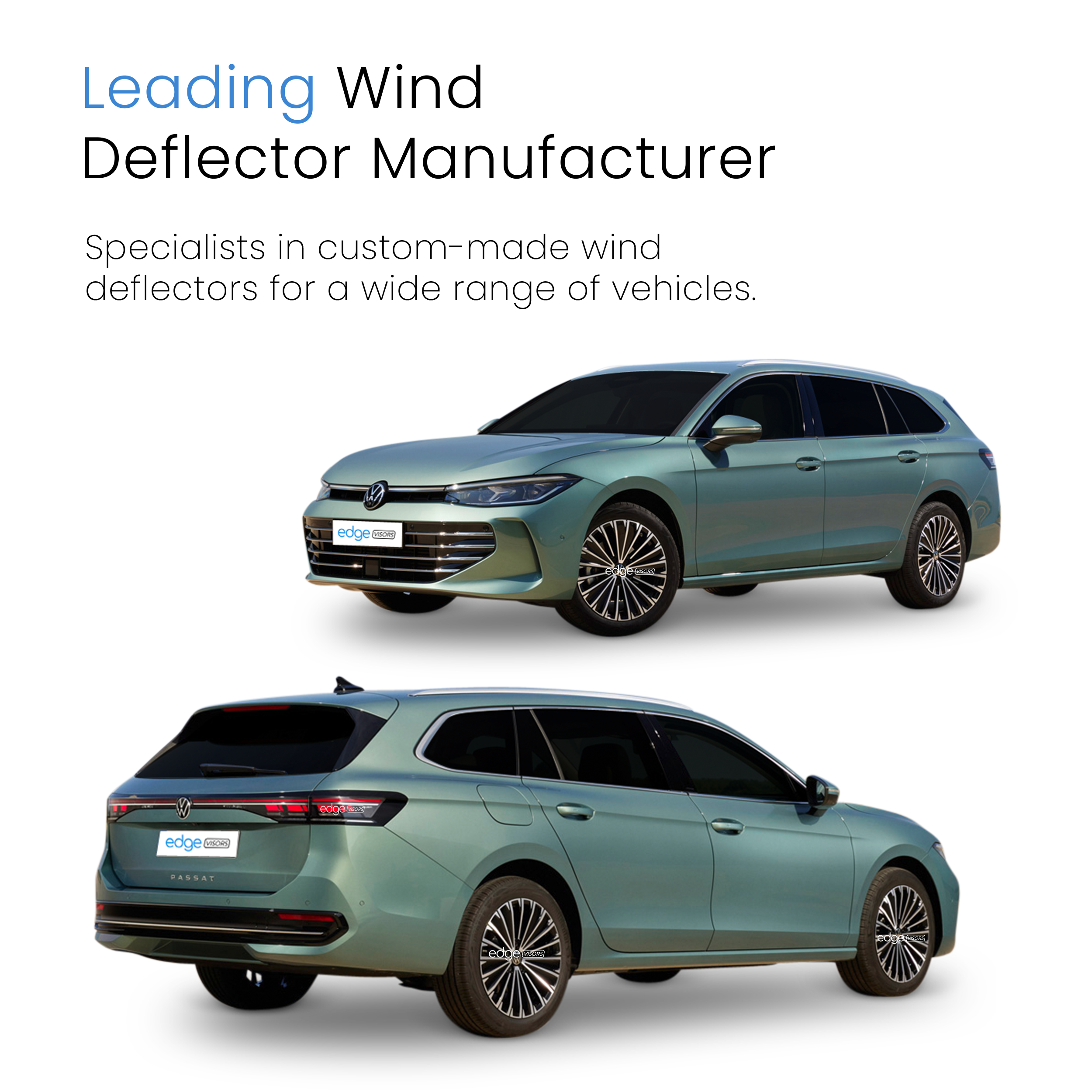 VW Passat B9 2023-Onwards 5 Door Estate Wind Deflectors 4pc