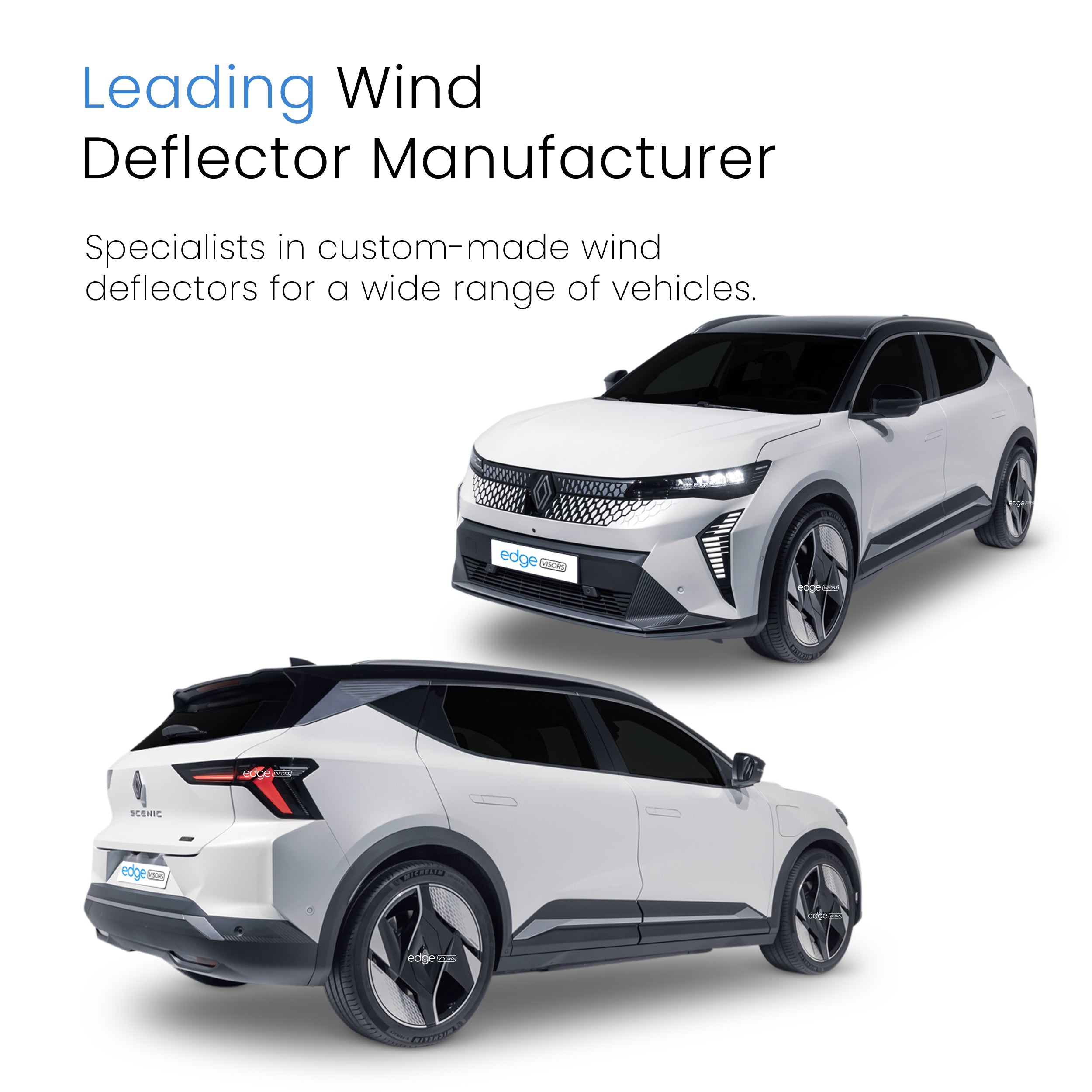 Renault Scenic E-Tech 2024-onwards 5 Door Hatchback Wind Deflectors 4pc