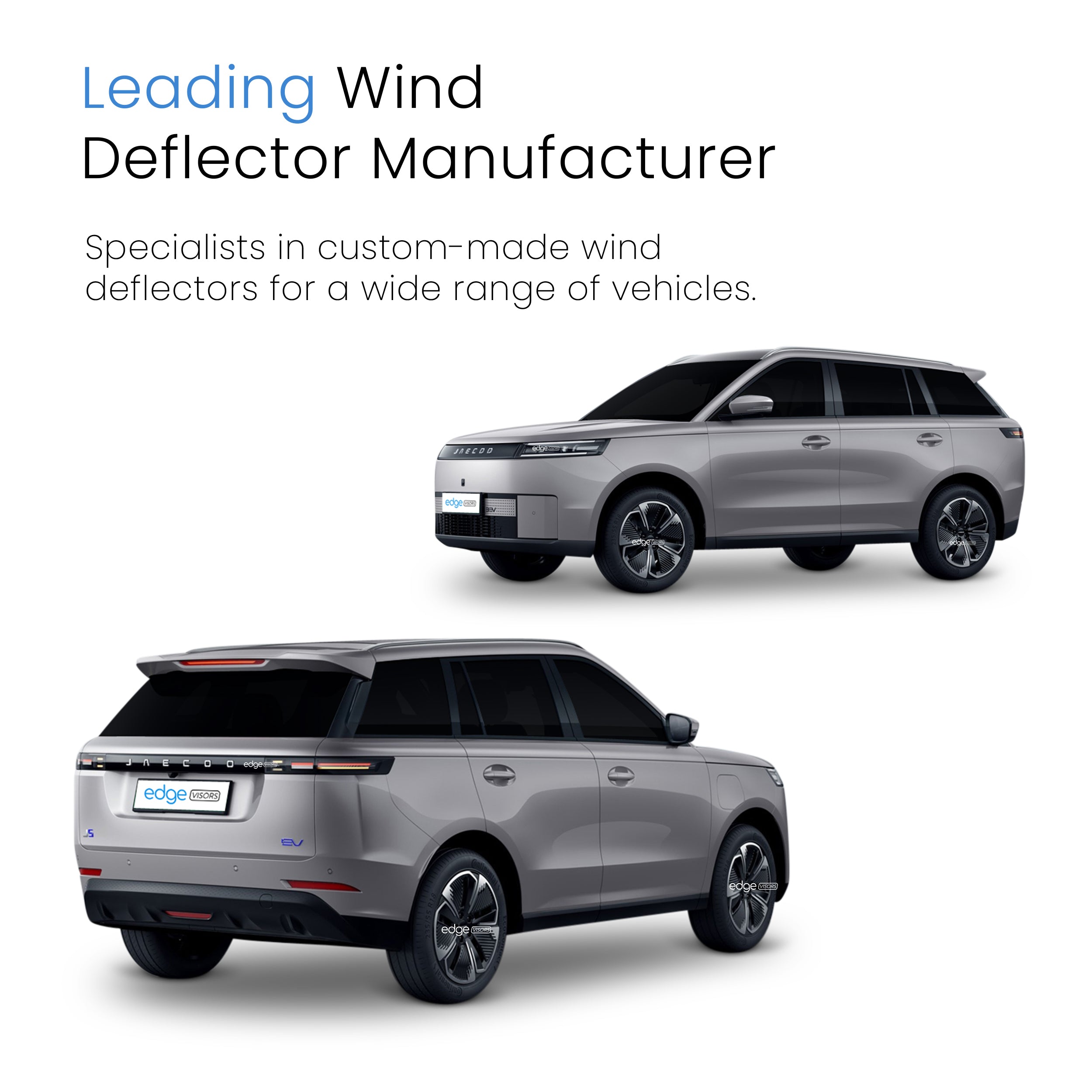 Jaecoo 7 2023-Onwards 5 Door SUV Wind Deflectors 4pc