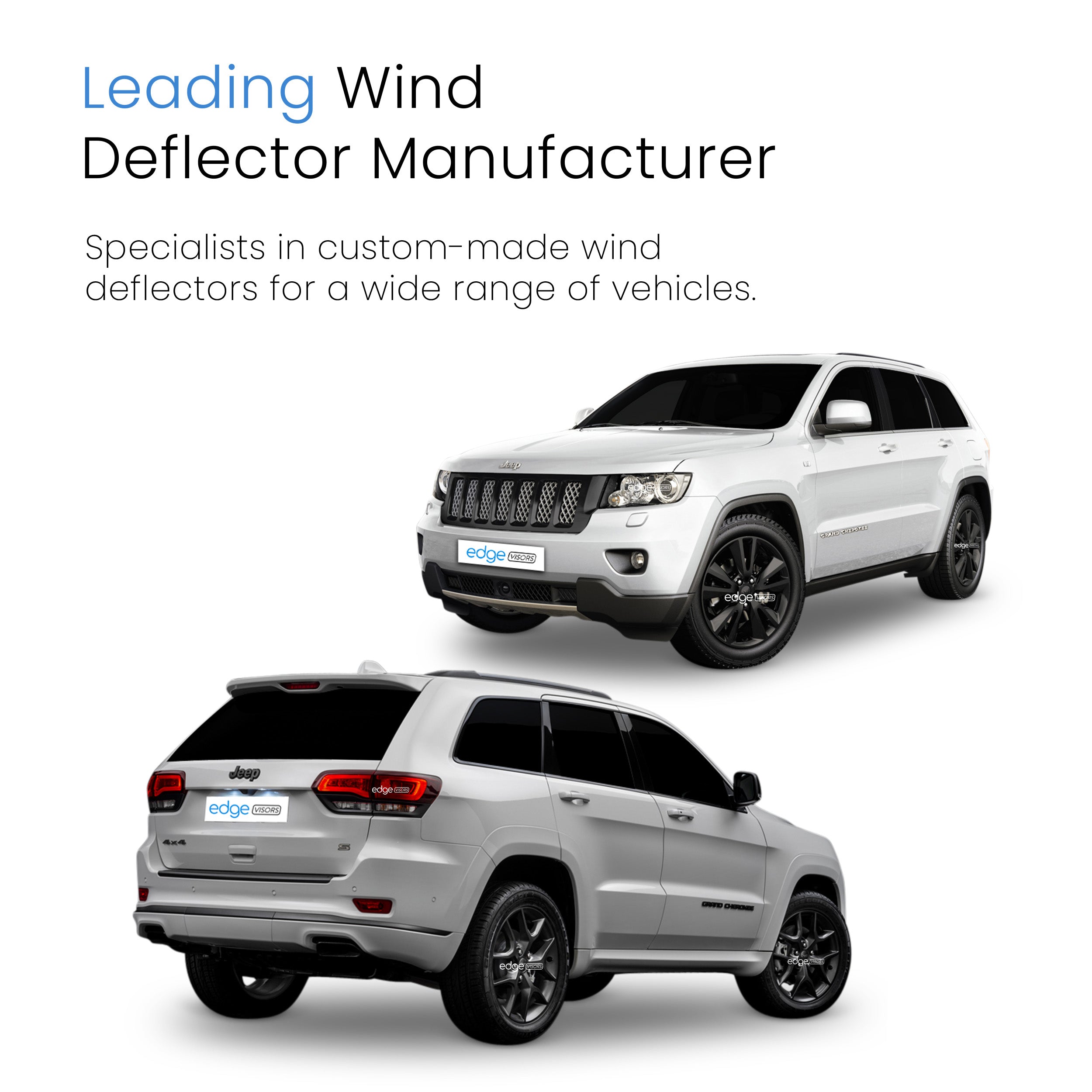 Jeep Grand Cherokee MK4 2011-2022 5 Door SUV Wind Deflectors 4pc