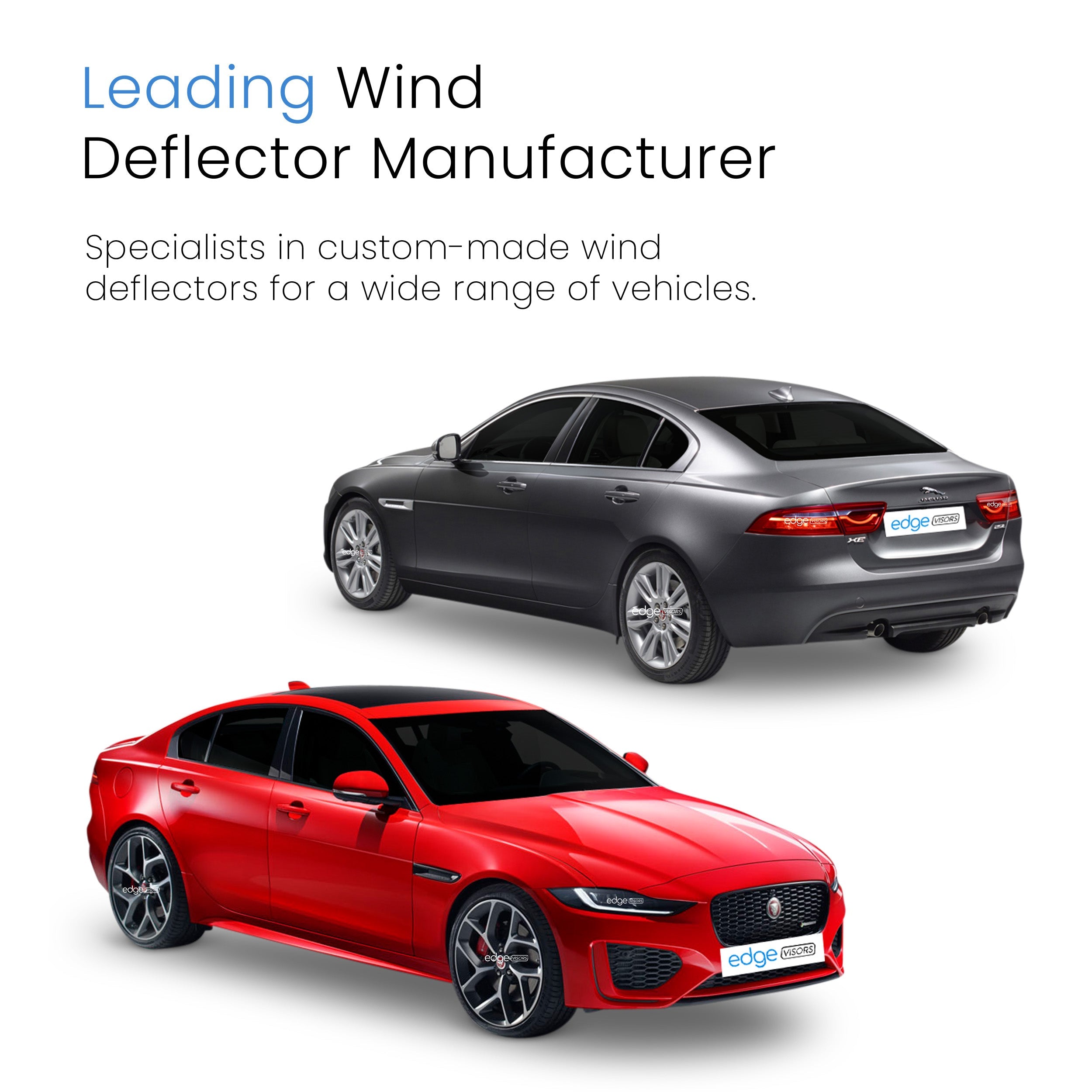 Jaguar XE MK1 2015-2024 4 Door Saloon Wind Deflectors 4pc