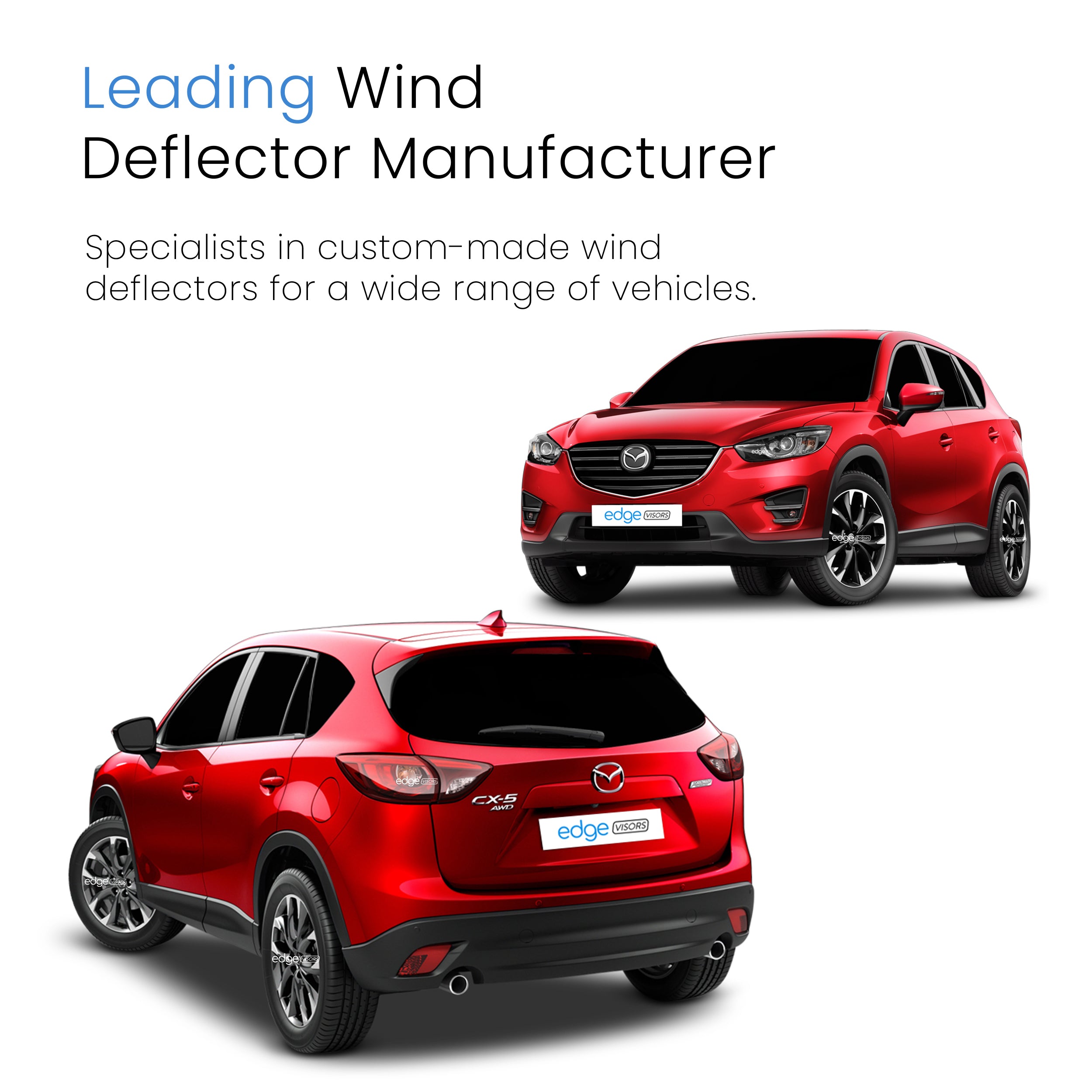 Mazda CX-5 MK1 2011-2017 5 Door SUV Wind Deflectors 4pc