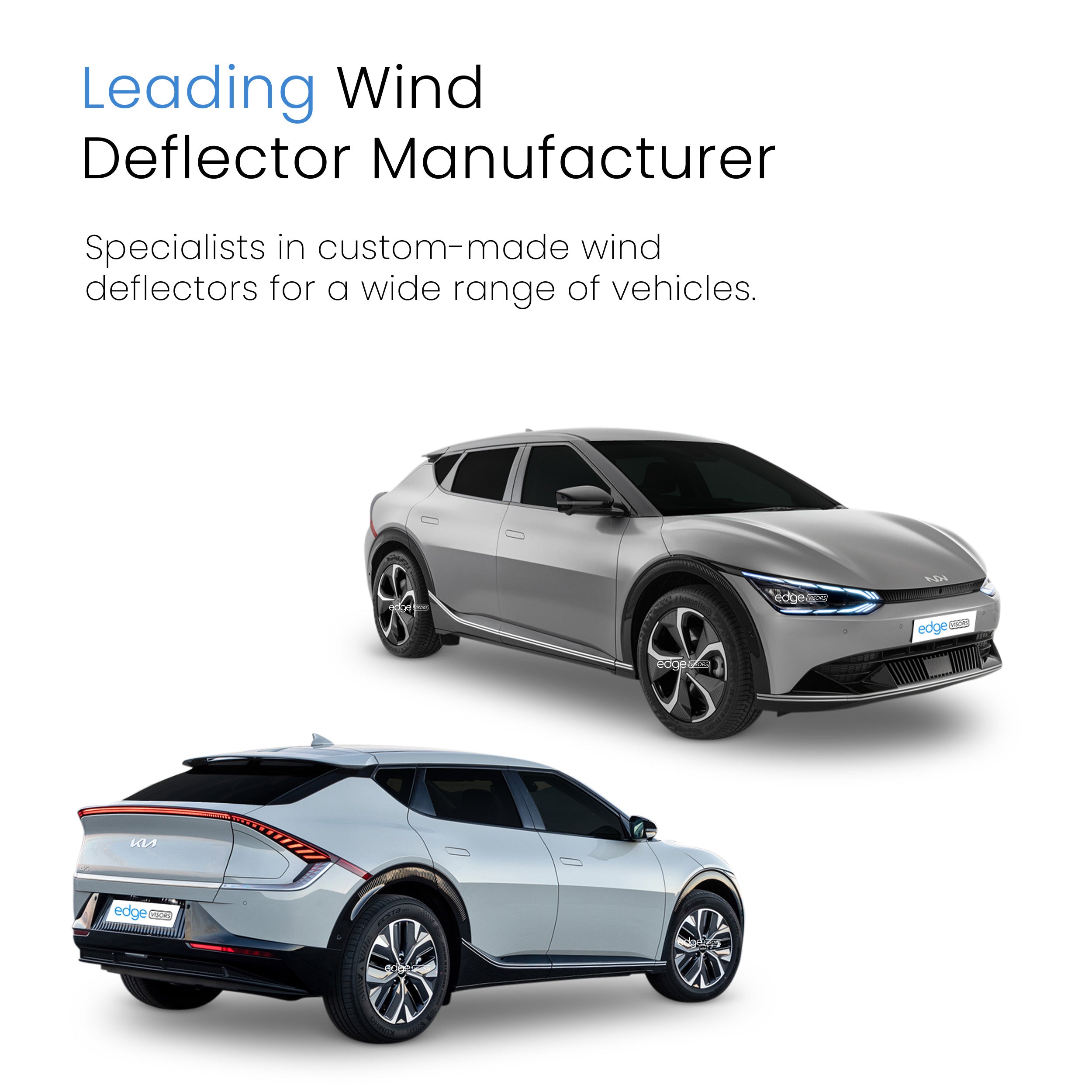 Kia EV6 Electric 2021-Onwards 5 Door SUV Wind Deflectors 4pc