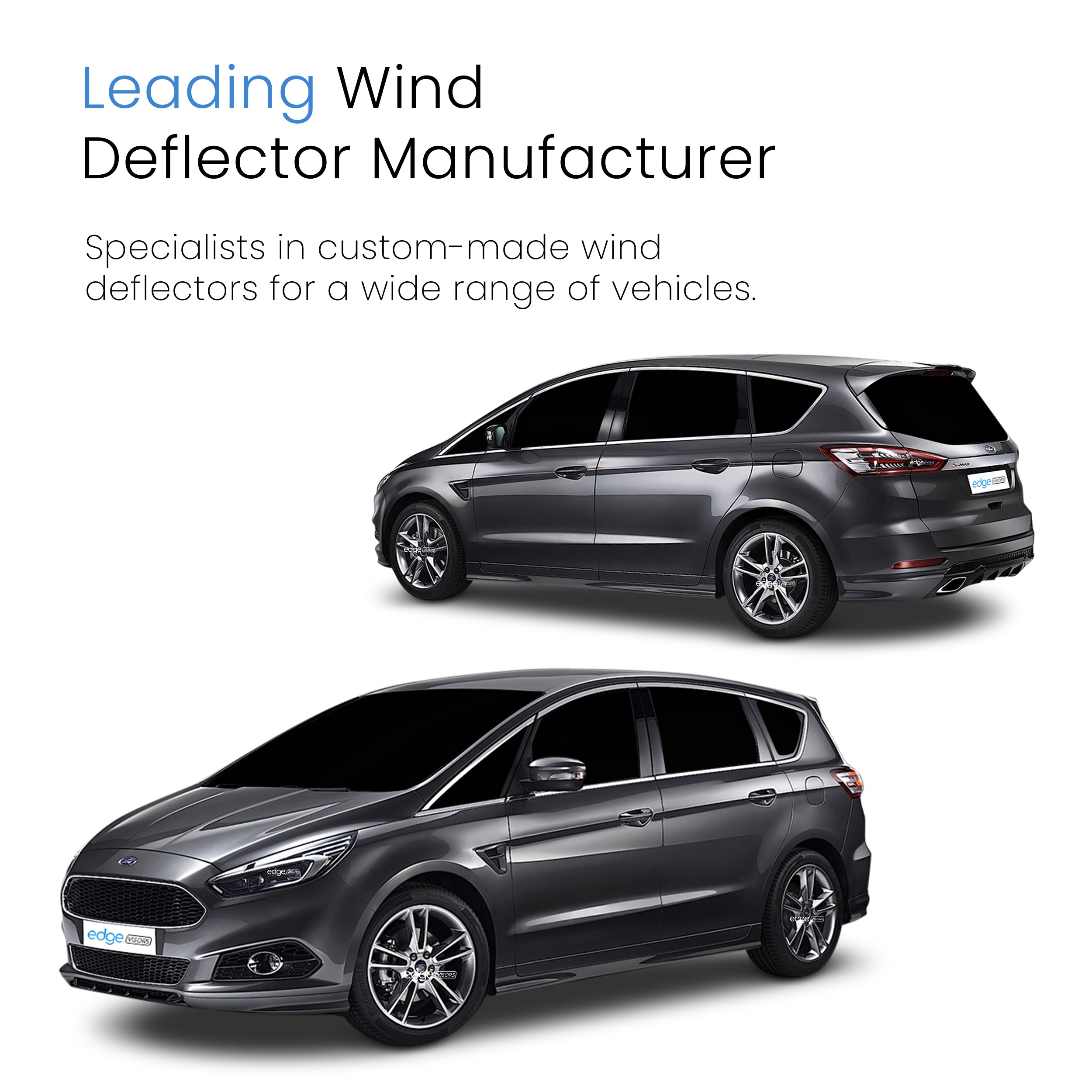 Ford S-Max MK3 2016 - 2023 5 Door MPV Wind Deflectors 4pc