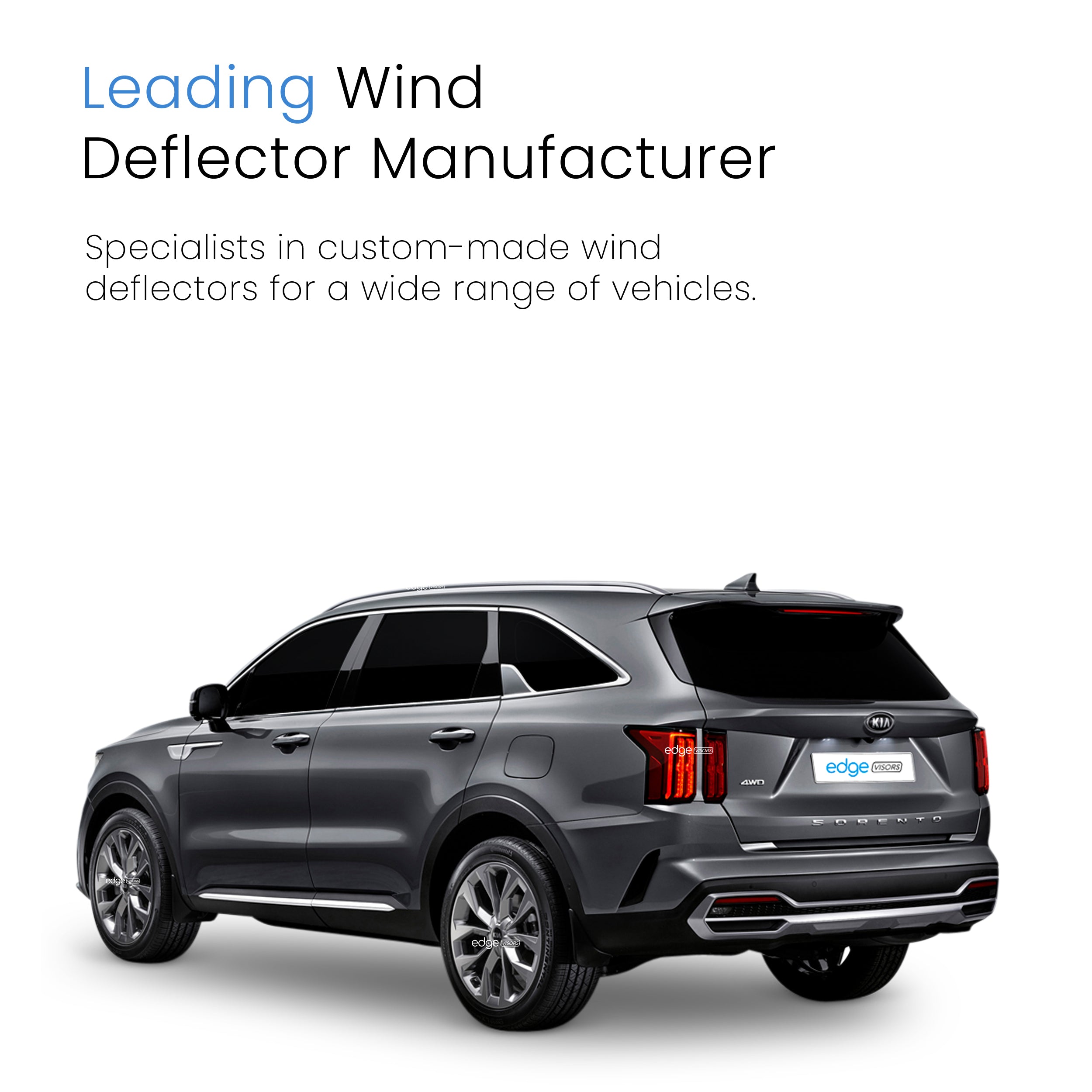 KIA Sorento MK4 2020-onwards 5 Door SUV Wind Deflectors 4pc
