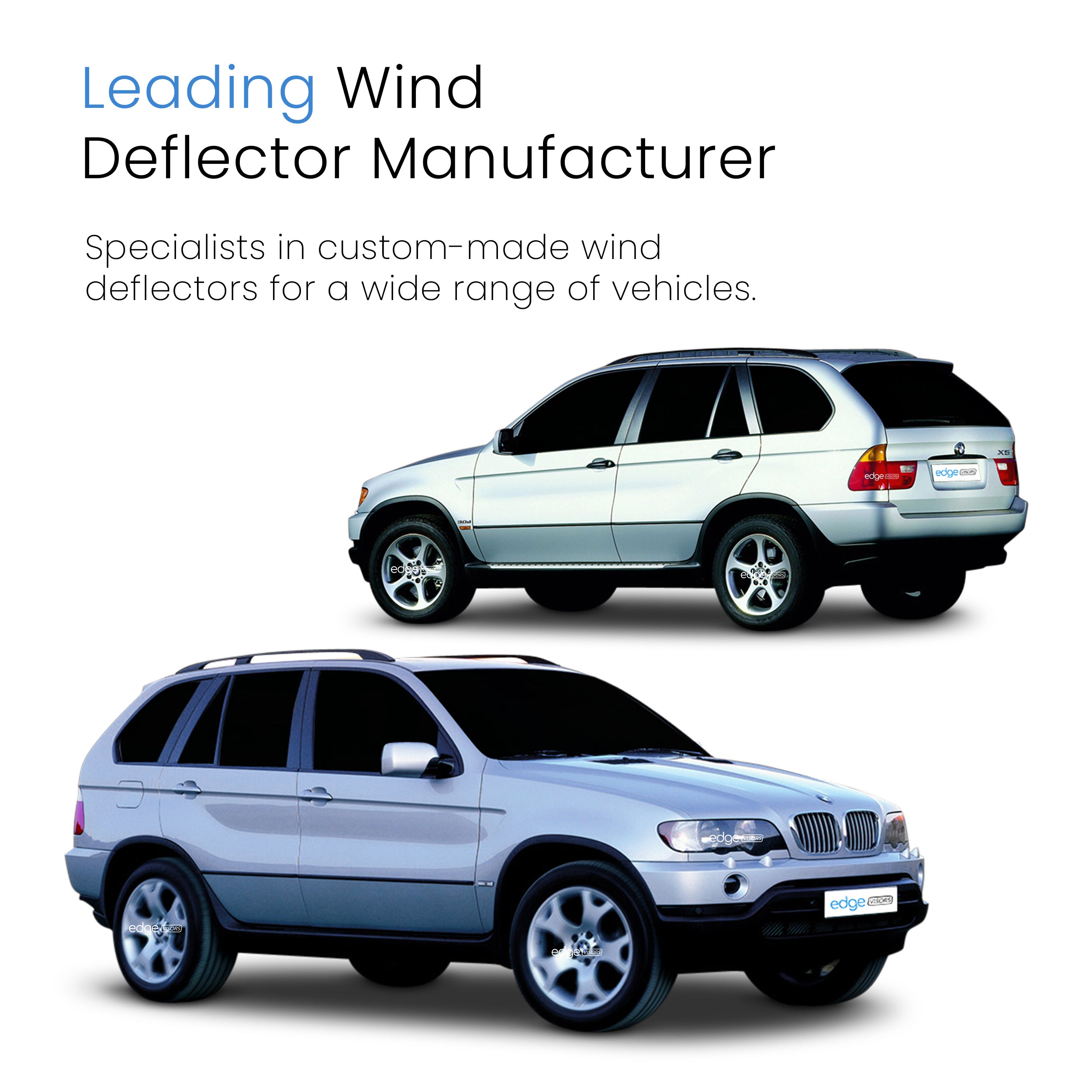 BMW X5 E53 1999-2006 5 Door SUV Wind Deflectors 4pc