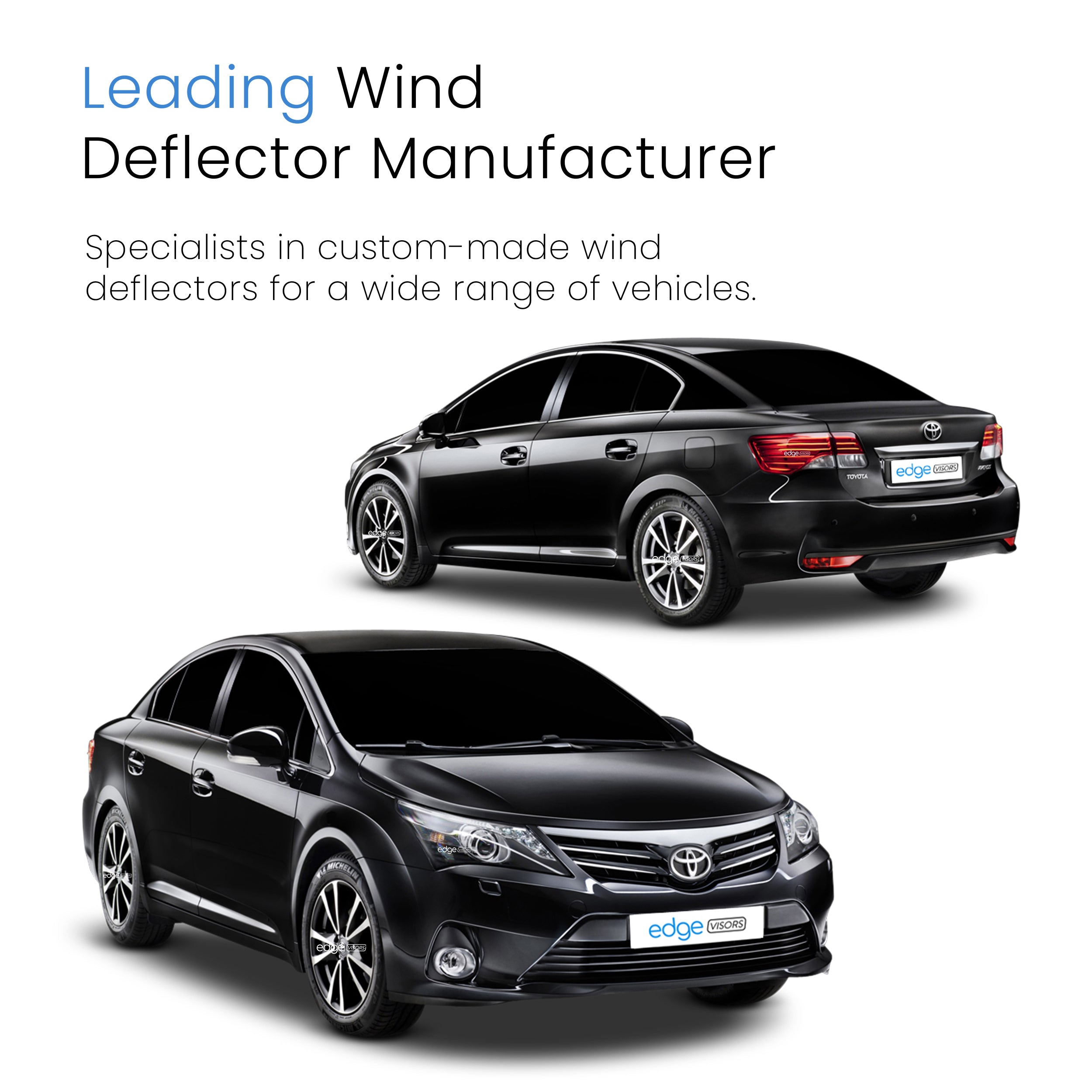 Toyota Avensis MK3 2009-2018 4 Door Saloon Wind Deflectors 4pc