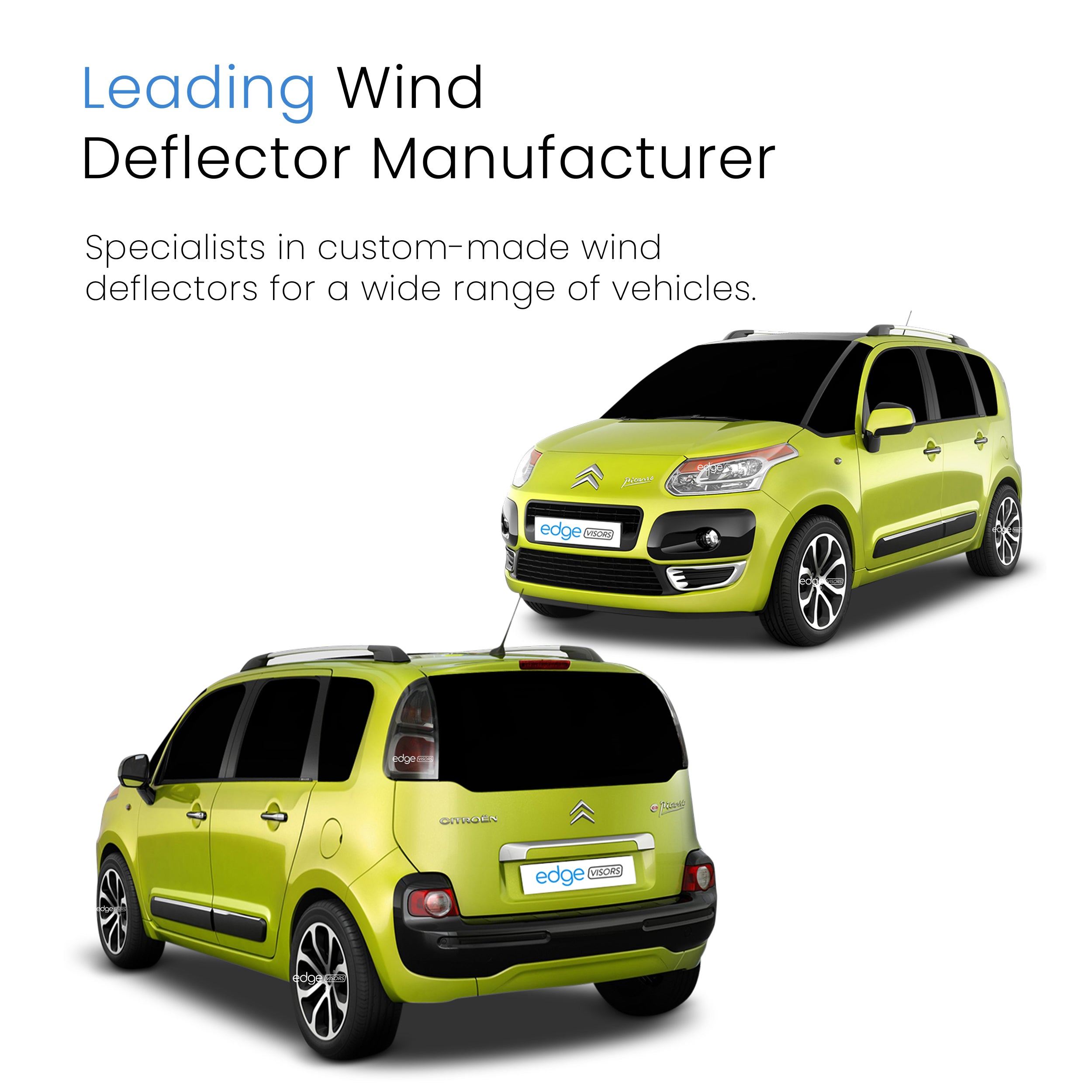 Citroen C3 Picasso 2009-2017 5 Door Hatchback Wind Deflectors 4pc