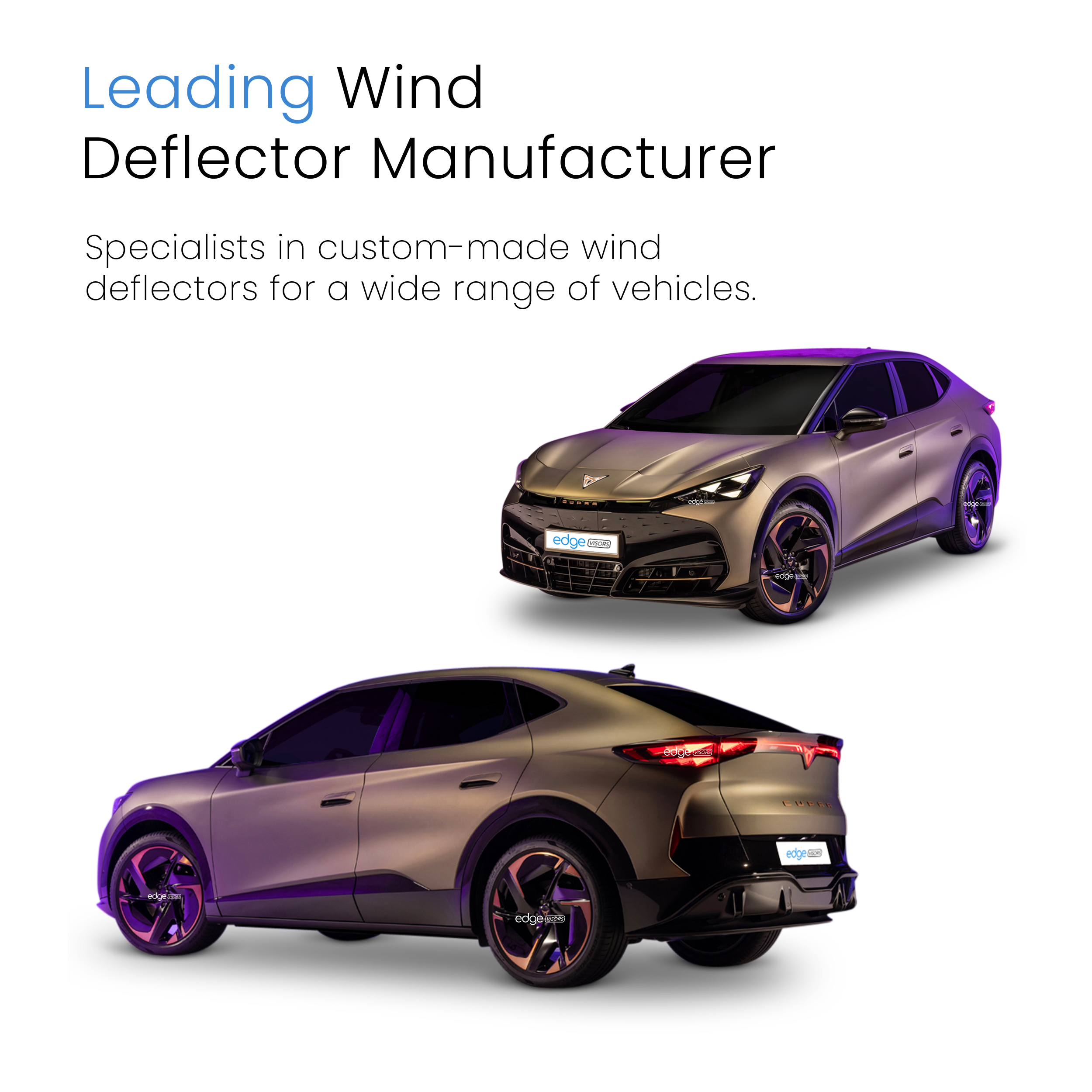 Cupra Tavascan 2023-Onwards 5 Door SUV Wind Deflectors 4pc