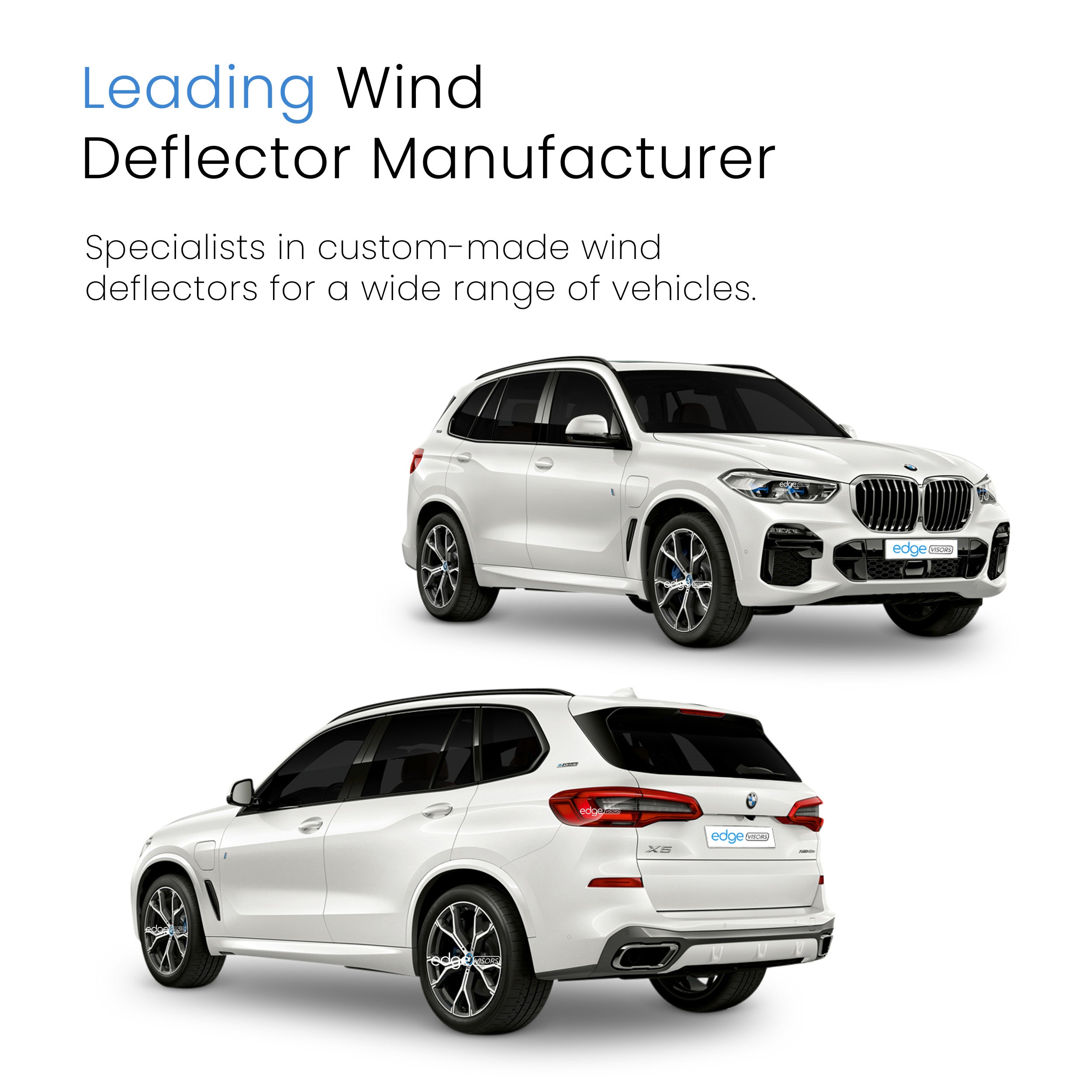 BMW X5 G05 2018-2024 5 Door SUV Wind Deflectors 4pc