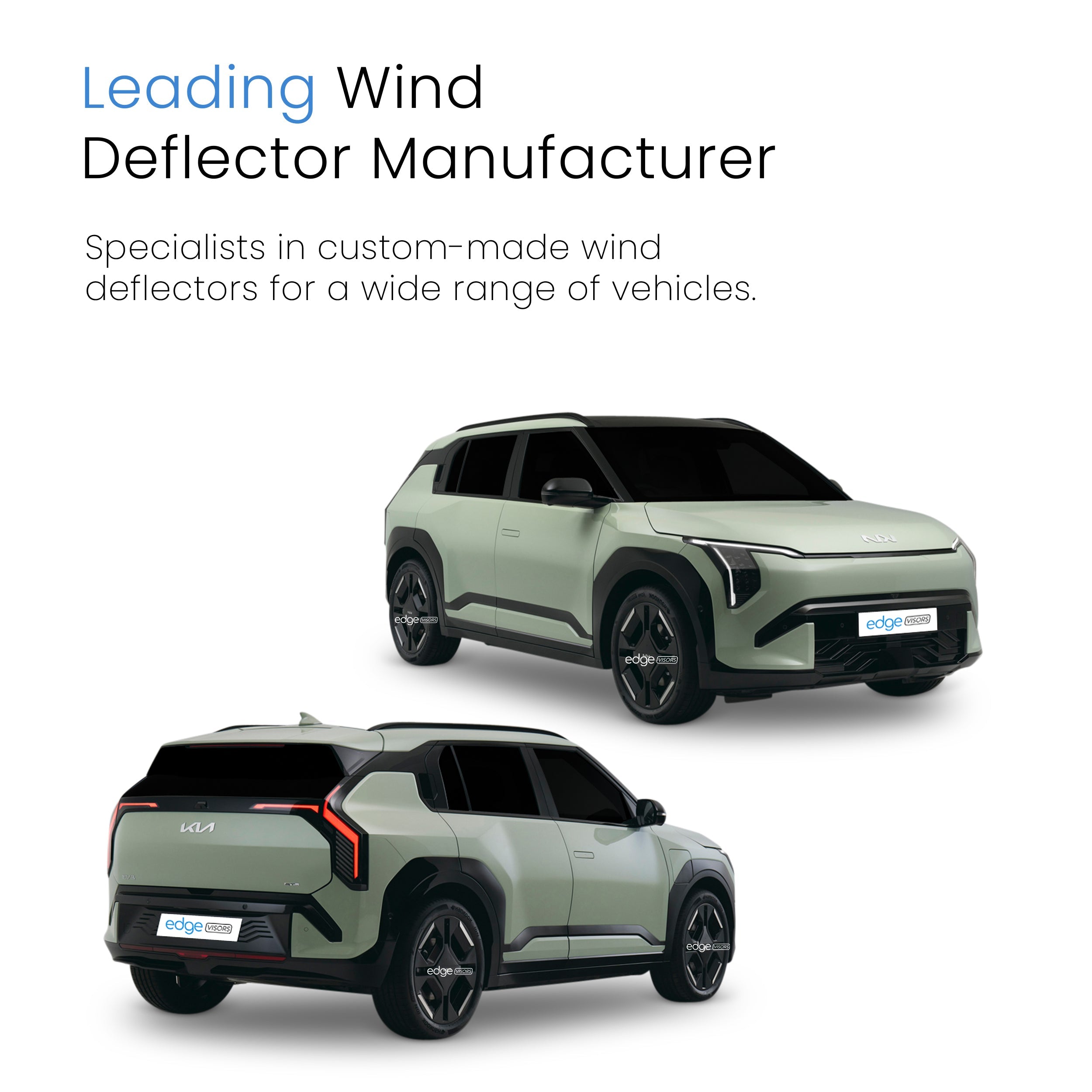 KIA EV3 MK1 2024-Onwards 5 Door SUV Wind Deflectors 4pc