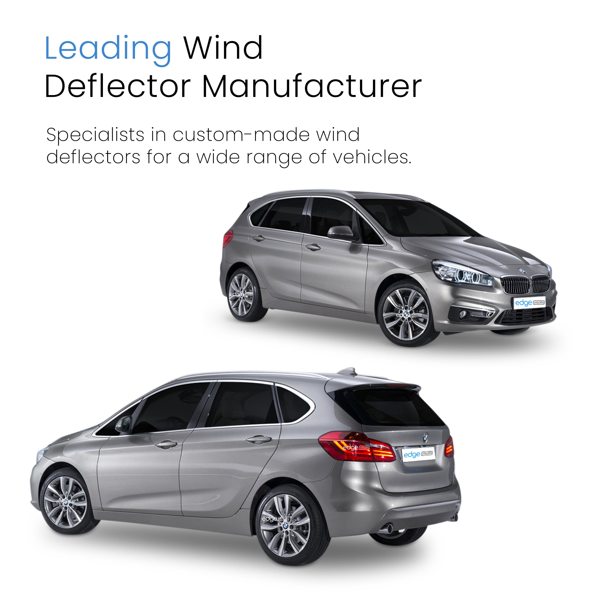 BMW 2 Series F45 2014-2021 5 Door Active Tourer Wind Deflectors 4pc