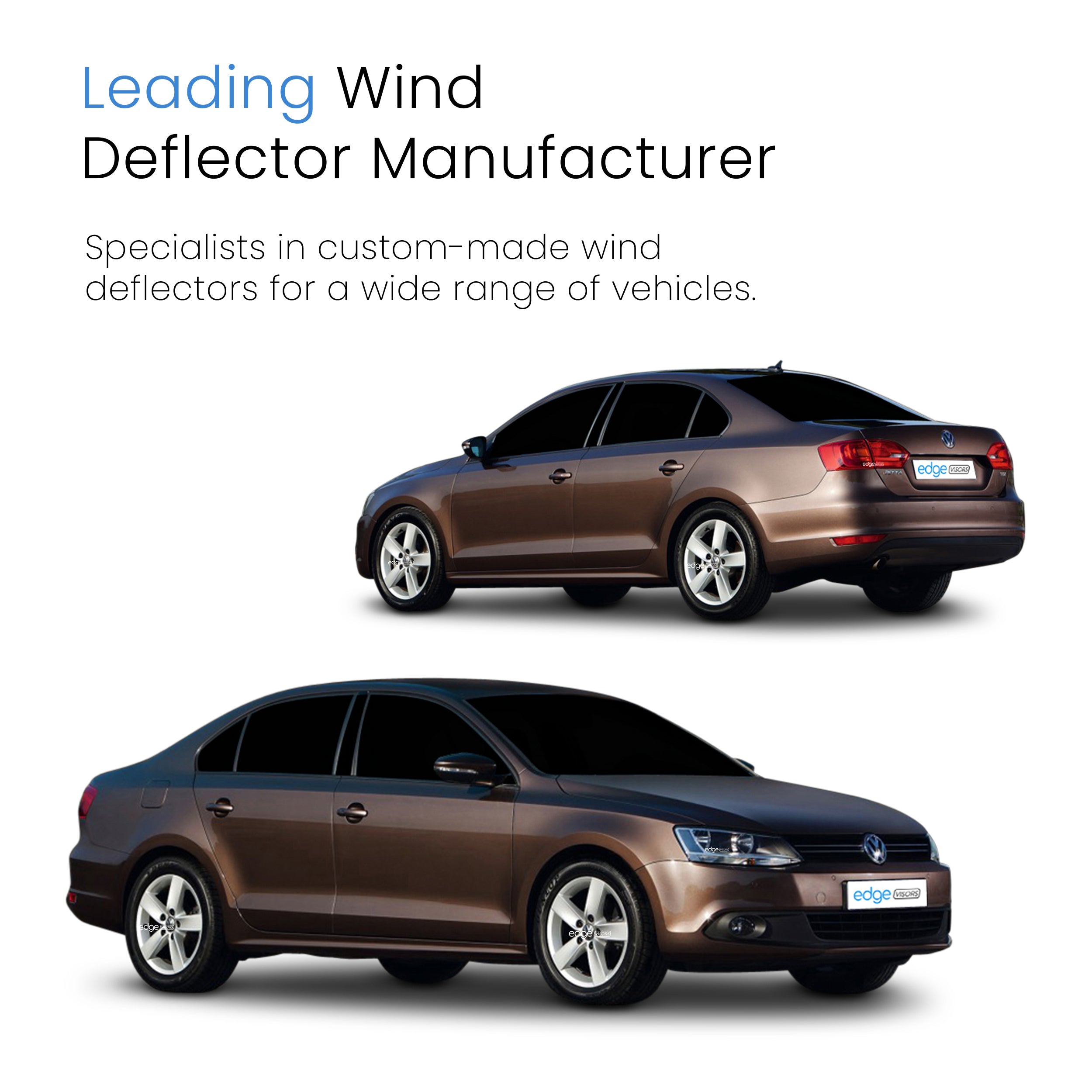 VW Jetta MK6 2011-2018 4 Door Saloon Wind Deflectors 4pc