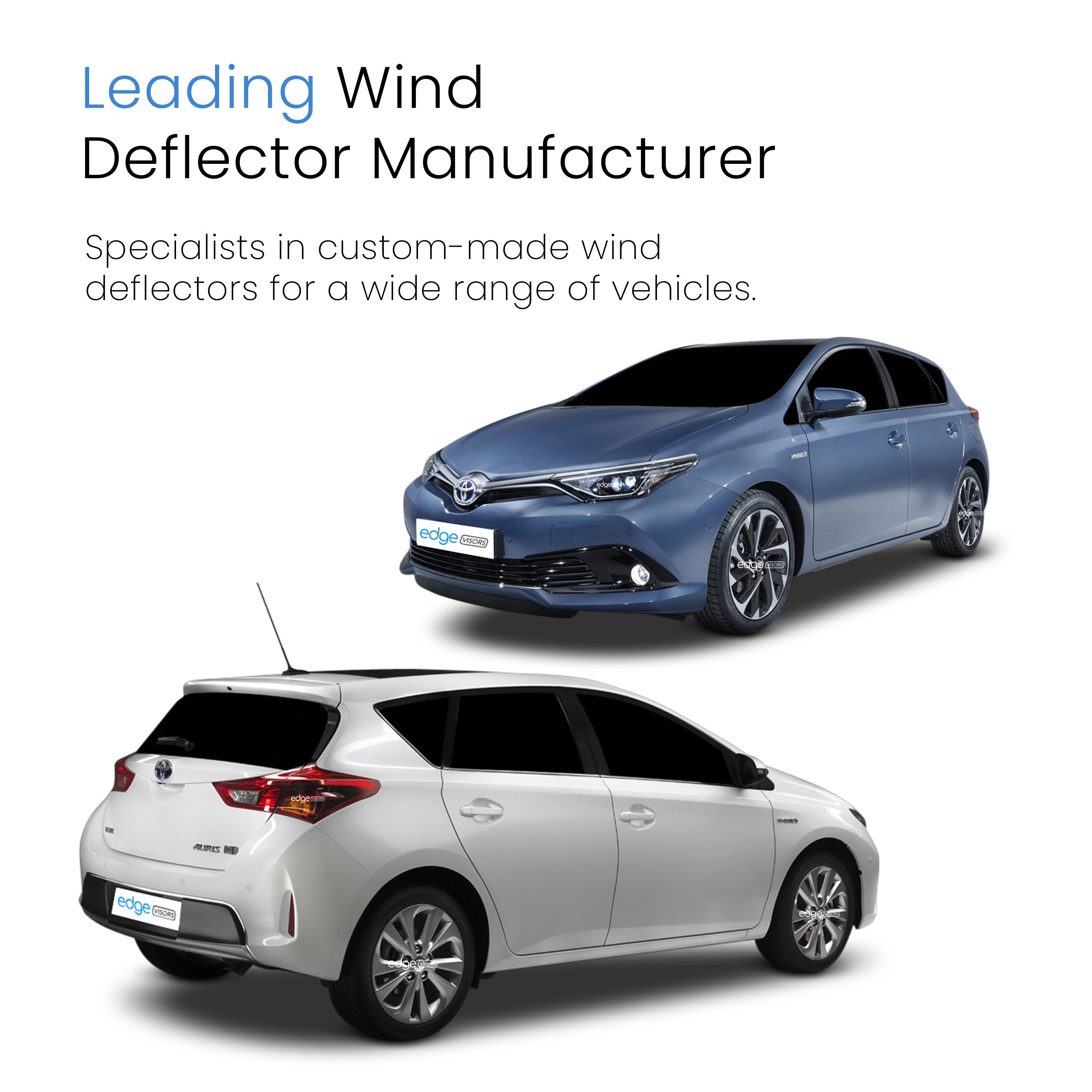 Toyota Auris MK2 2013-2019 5 Door Hatchback Wind Deflectors 4pc