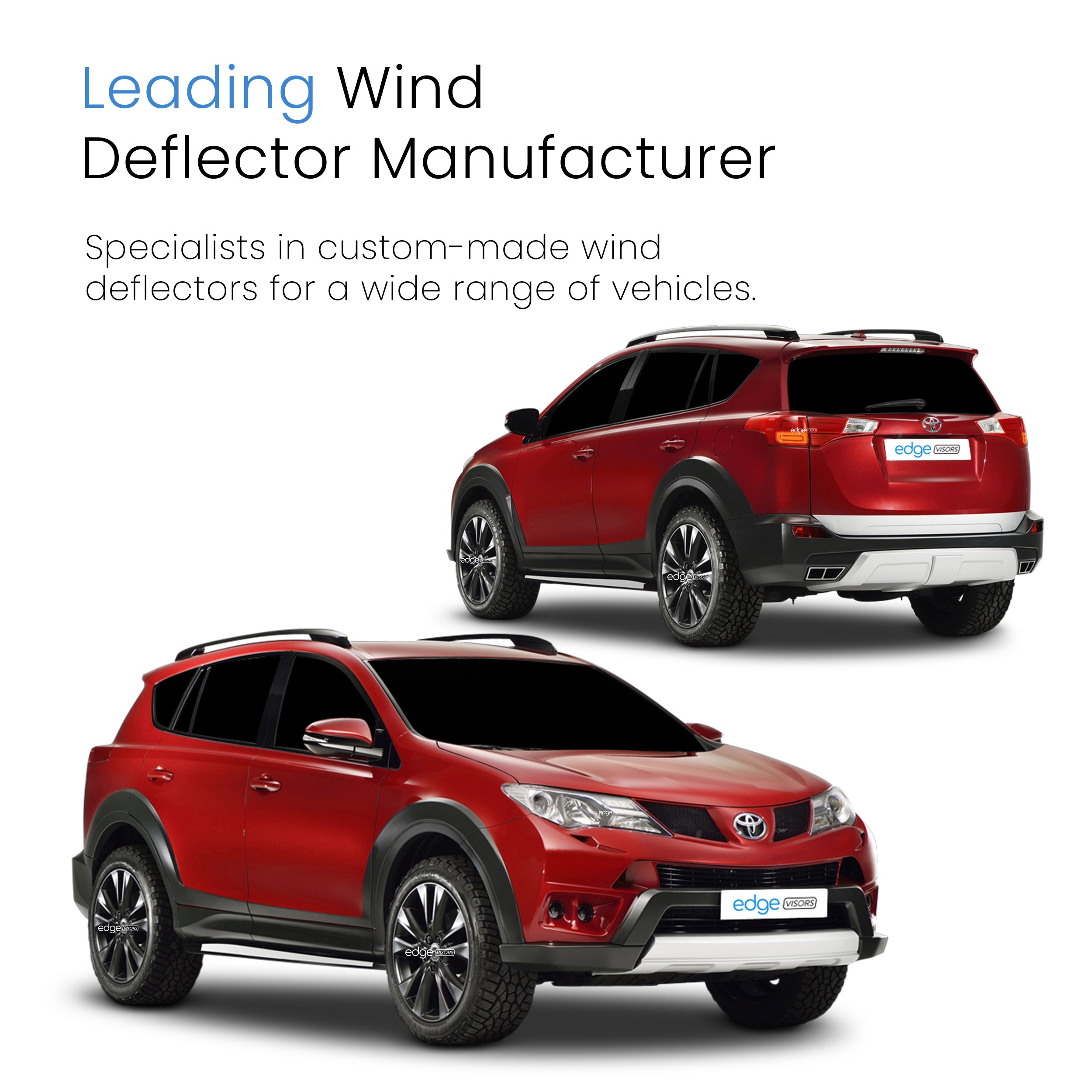 Toyota RAV-4 MK4 2013-2019 5 Door SUV Wind Deflectors 4pc