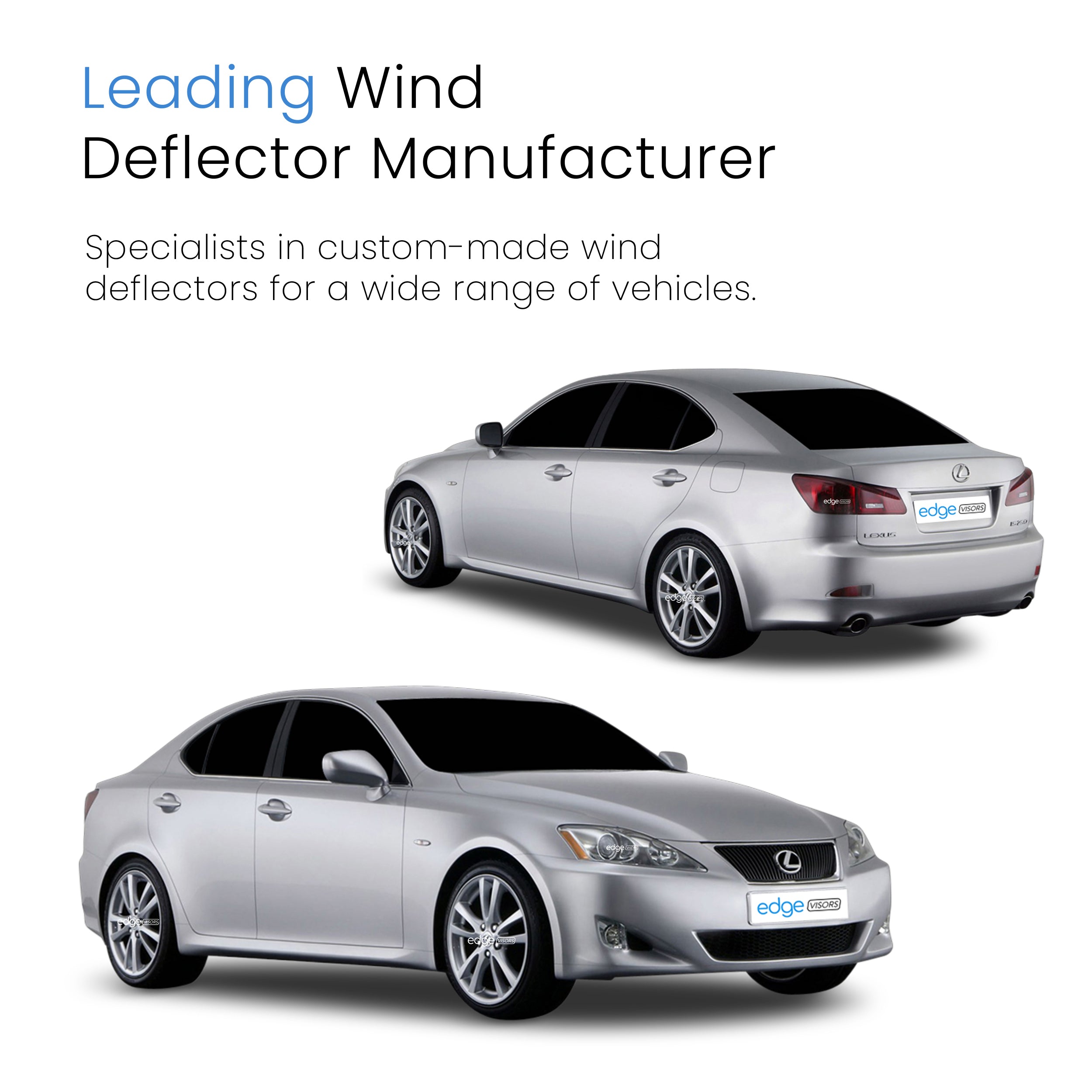 Lexus IS MK2 2005-2012 4 Door Saloon Wind Deflectors 4pc