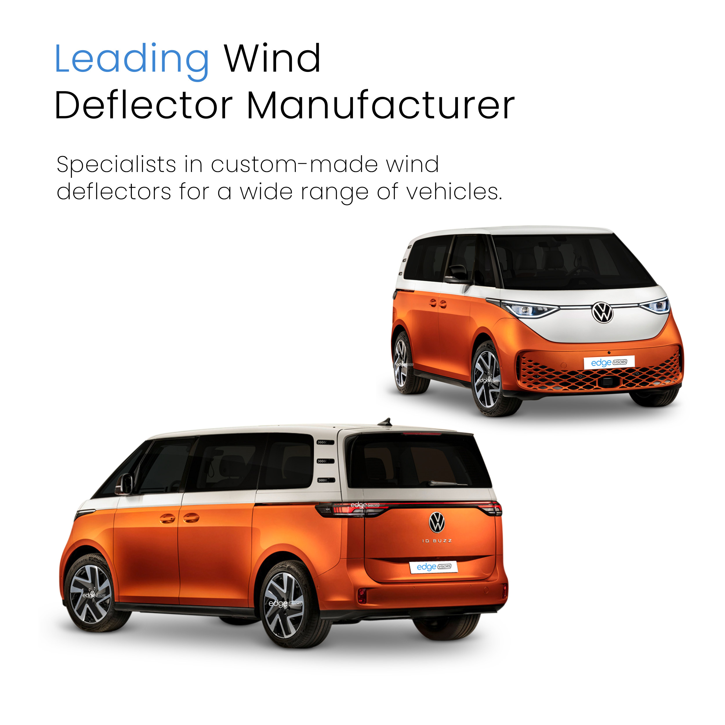 VW ID Buzz 2022-onwards 2 Door MPV Wind Deflectors 2pc